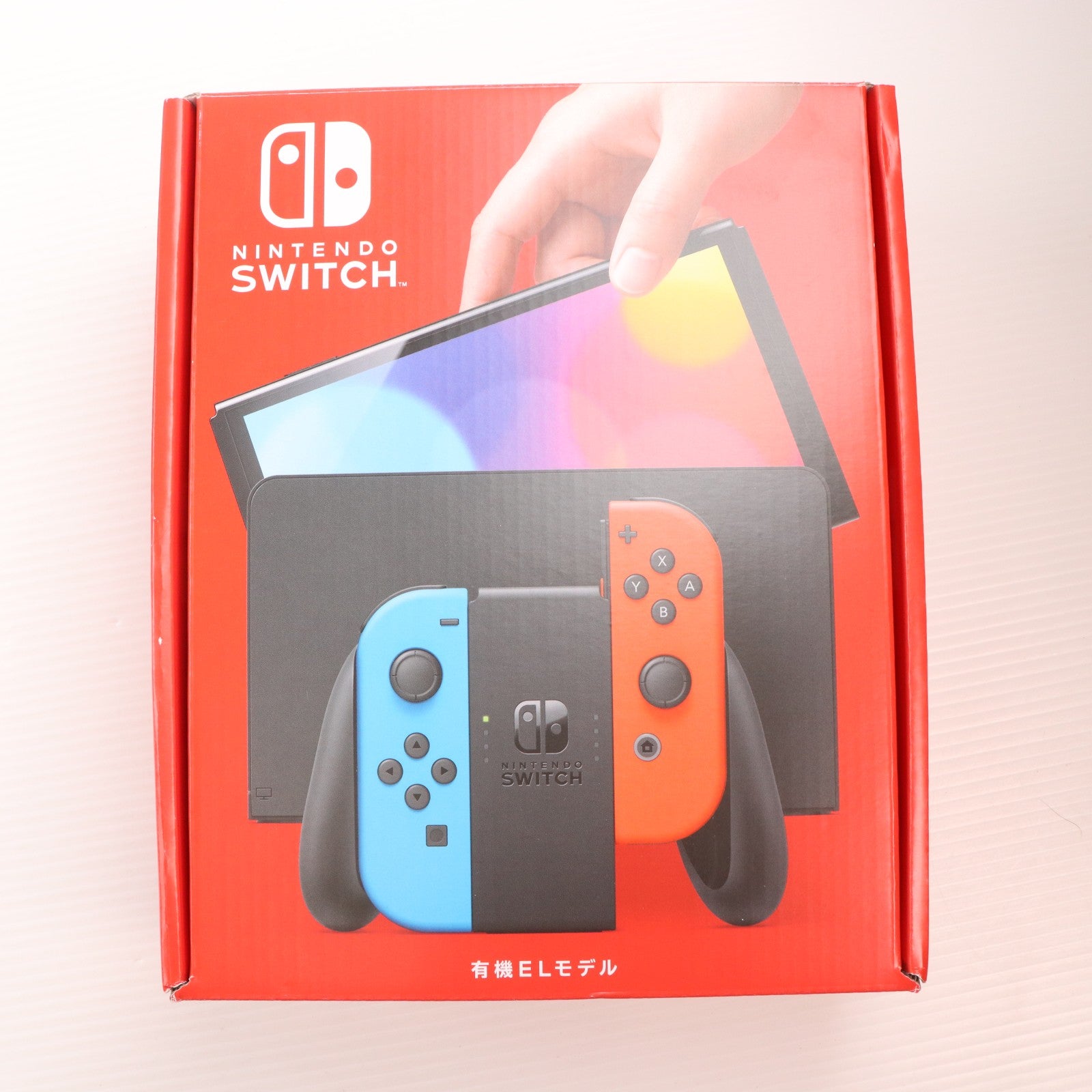 【中古即納】[Switch] (本体) Nintendo Switch(ニンテンドースイッチ) 有機ELモデル Joy-Con(L) ネオンブルー/R ネオンレッド 任天堂(HEG-S-KABAA)(20211008)