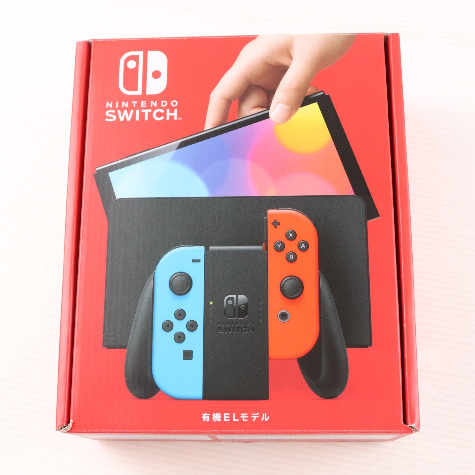 【中古即納】[Switch] (本体) Nintendo Switch(ニンテンドースイッチ) 有機ELモデル Joy-Con(L) ネオンブルー/R ネオンレッド 任天堂(HEG-S-KABAA)(20211008)
