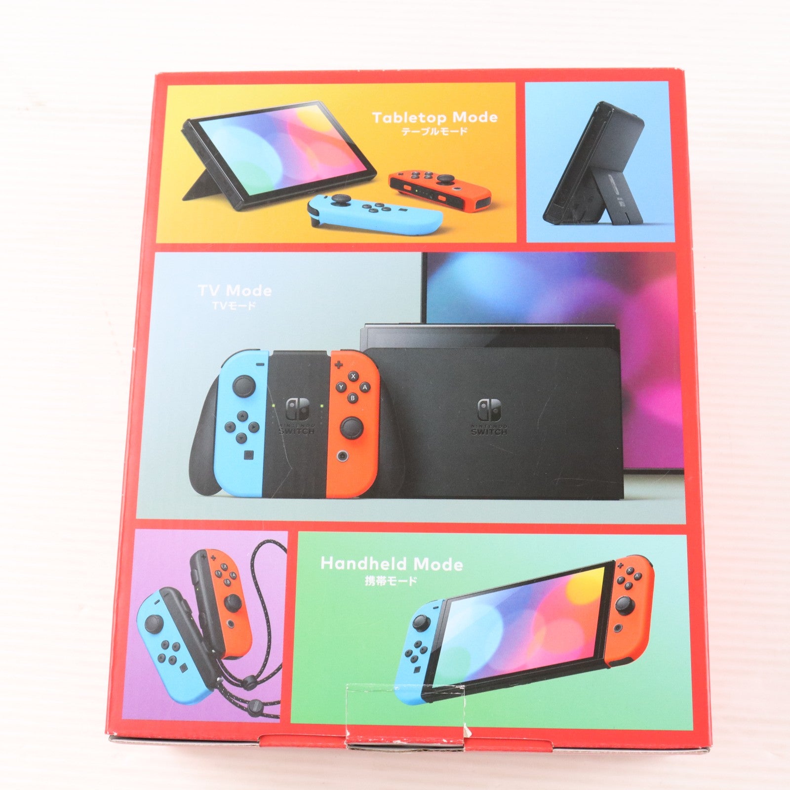 【中古即納】[Switch] (本体) Nintendo Switch(ニンテンドースイッチ) 有機ELモデル Joy-Con(L) ネオンブルー/R ネオンレッド 任天堂(HEG-S-KABAA)(20211008)