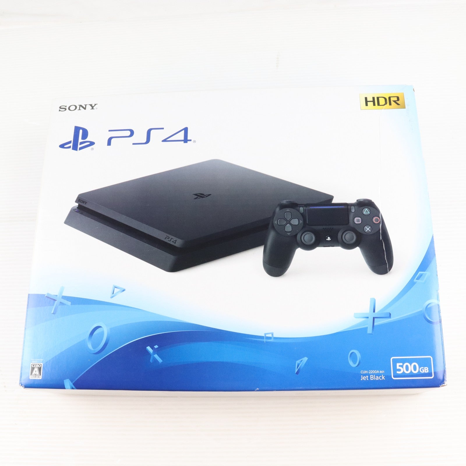 【中古即納】[PS4] (本体) PlayStation 4(プレイステーション4) ジェット・ブラック HDD500GB SIE(CUH-2200AB01)(20180702)