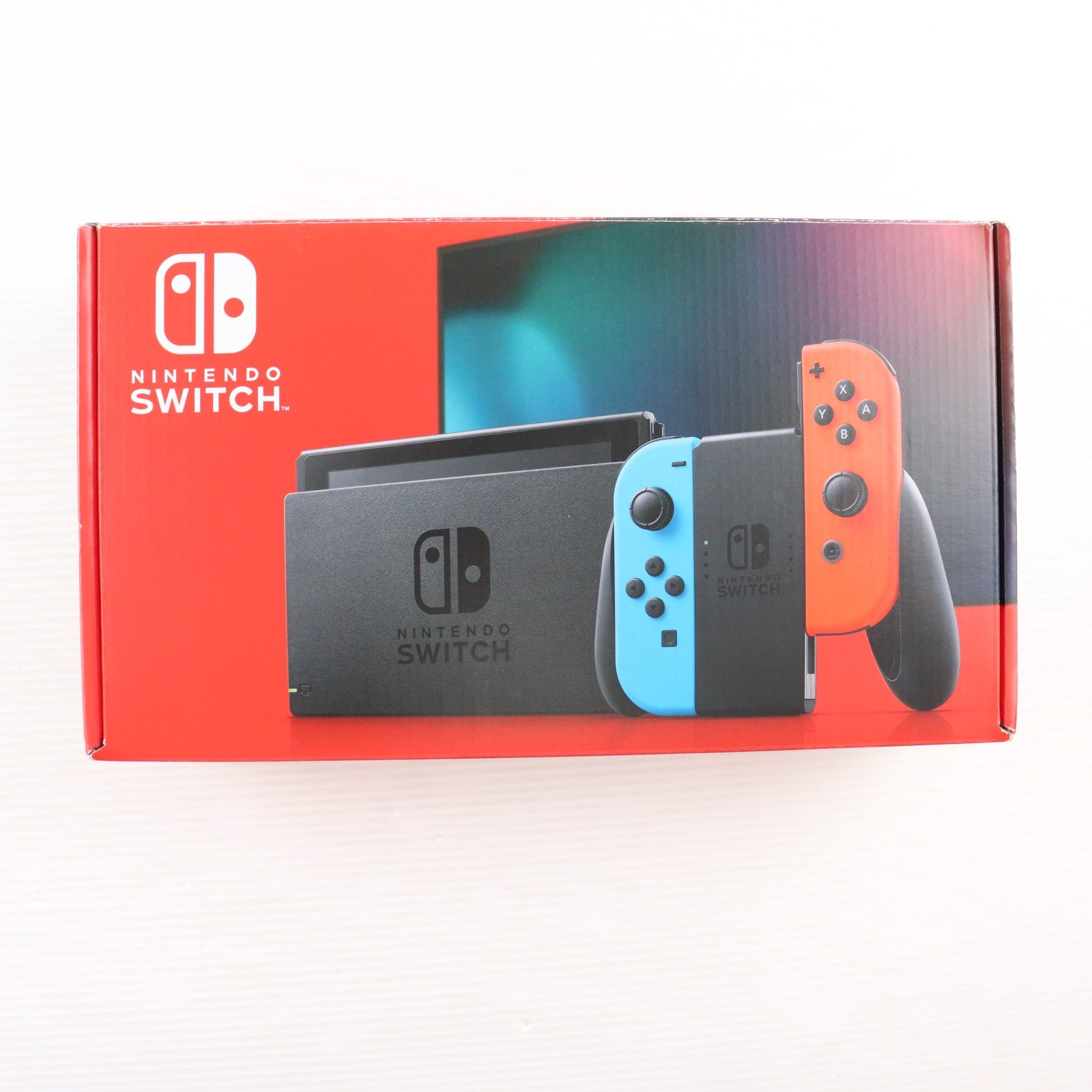 【中古即納】[Switch] (本体) Nintendo Switch(ニンテンドースイッチ) Joy-Con(L) ネオンブルー/(R) ネオンレッド 任天堂(HAD-S-KABAA)(20190830)