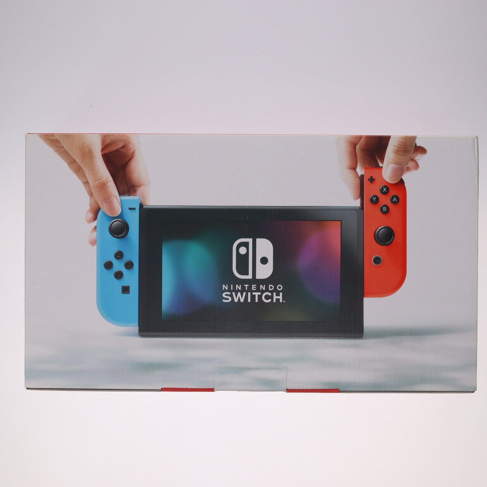 【中古即納】[Switch] (本体) Nintendo Switch(ニンテンドースイッチ) Joy-Con(L) ネオンブルー/R ネオンレッド 任天堂(HAC-S-KABAA)(20170303)