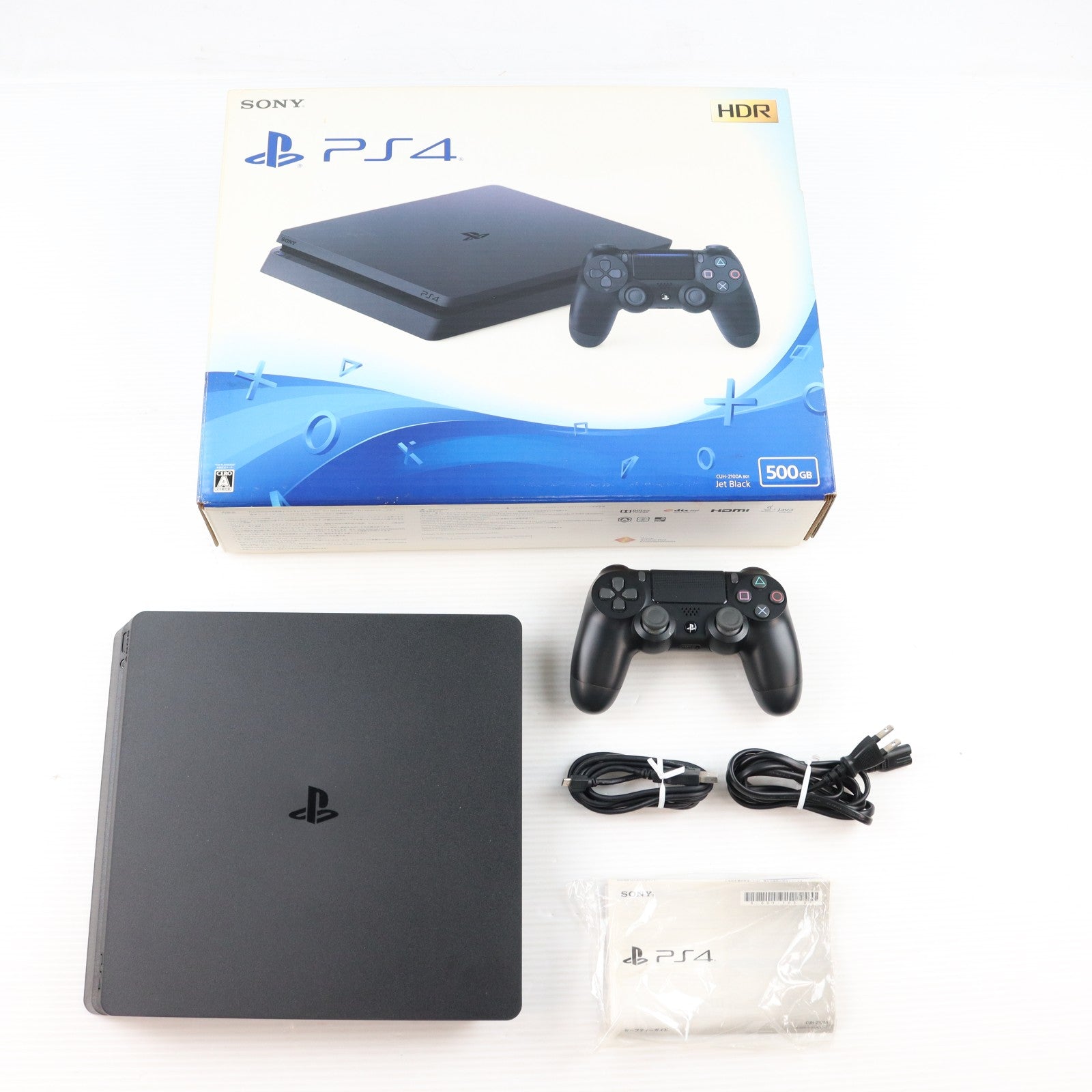【中古即納】[PS4] (本体) PlayStation 4(プレイステーション4) ジェット・ブラック HDD500GB SIE(CUH-2100AB01)(20170724)