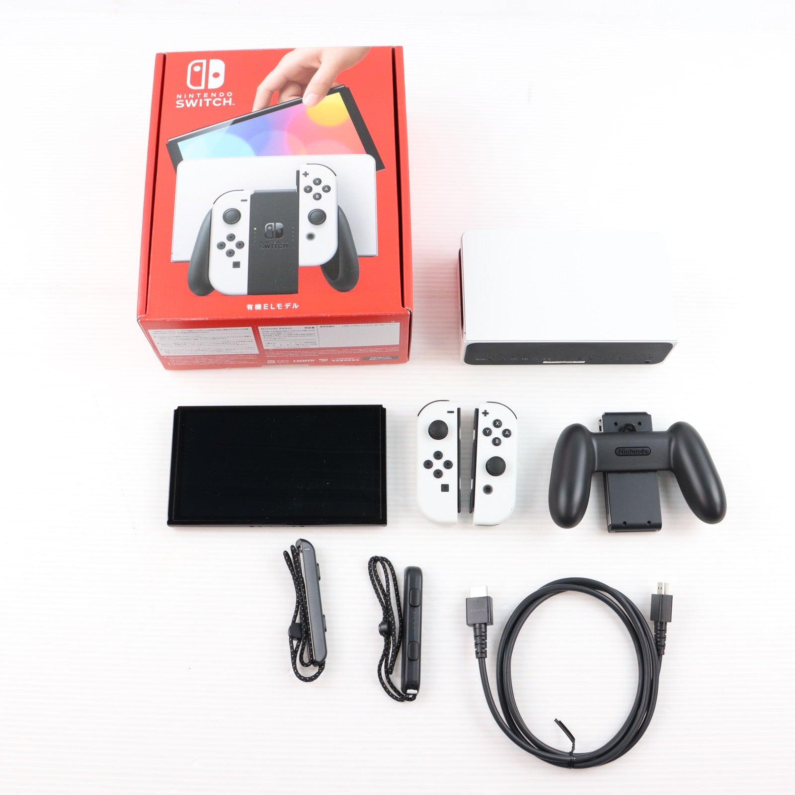 【中古即納】[Switch] (本体) Nintendo Switch(ニンテンドースイッチ) 有機ELモデル Joy-Con(L)/R ホワイト 任天堂(HEG-S-KAAAA)(20211008)