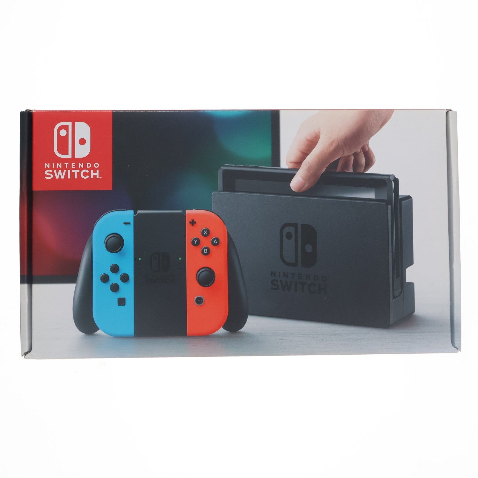 【中古即納】[Switch] (本体) Nintendo Switch(ニンテンドースイッチ) Joy-Con(L) ネオンブルー/R ネオンレッド 任天堂(HAC-S-KABAA)(20170303)