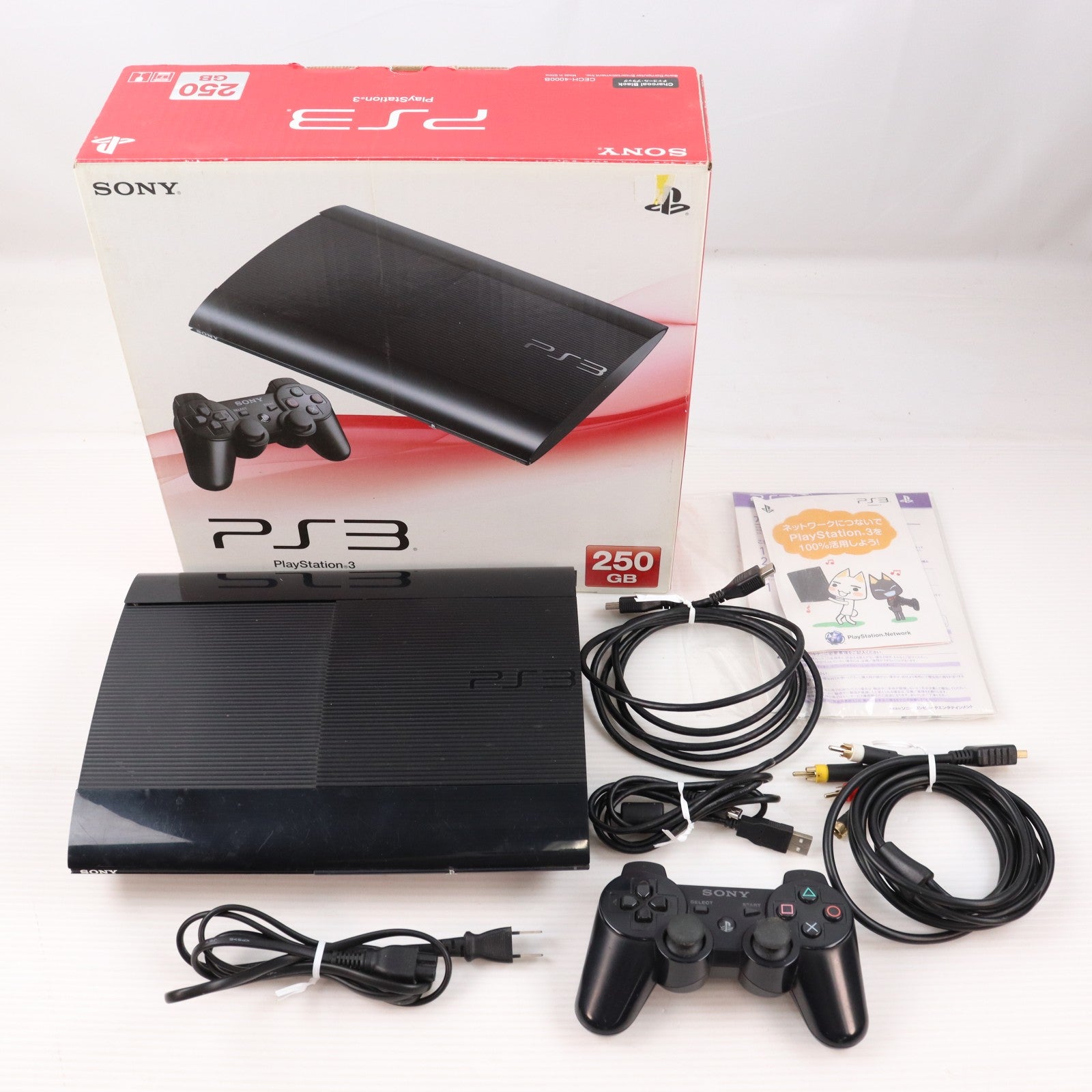 【中古即納】[PS3] (本体) PlayStation 3(プレイステーション3) チャコール・ブラック HDD250GB SCE(CECH-4000B)(20121004)
