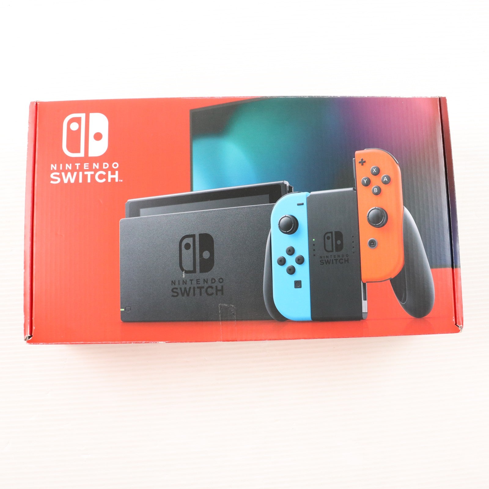 【中古即納】[Switch] (本体) Nintendo Switch(ニンテンドースイッチ) Joy-Con(L) ネオンブルー/(R) ネオンレッド 任天堂(HAD-S-KABAA)(20190830)