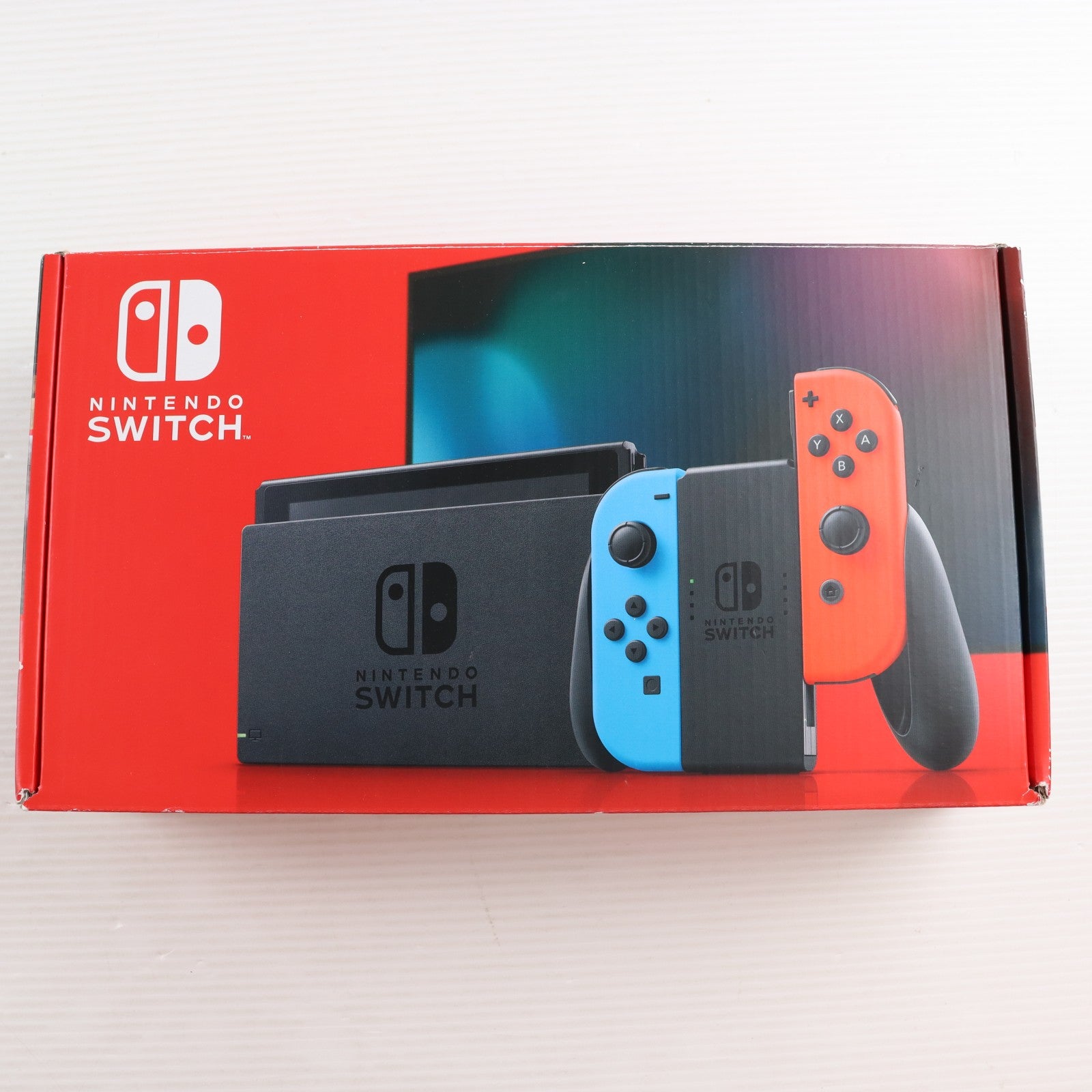 【中古即納】[Switch] (本体) Nintendo Switch(ニンテンドースイッチ) Joy-Con(L) ネオンブルー/(R) ネオンレッド 任天堂(HAD-S-KABAA)(20190830)