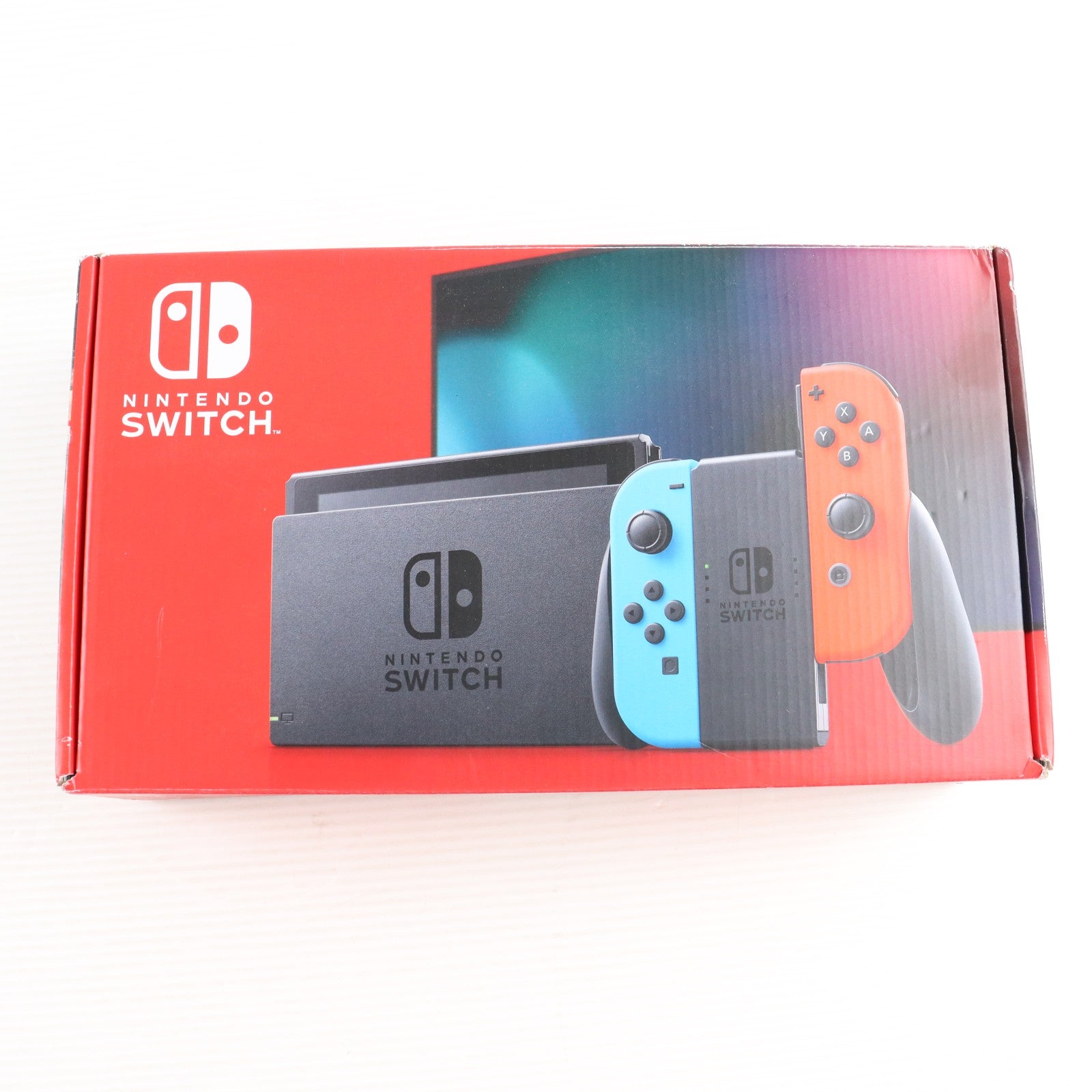 【中古即納】[Switch] (本体) Nintendo Switch(ニンテンドースイッチ) Joy-Con(L) ネオンブルー/(R) ネオンレッド 任天堂(HAD-S-KABAA)(20190830)