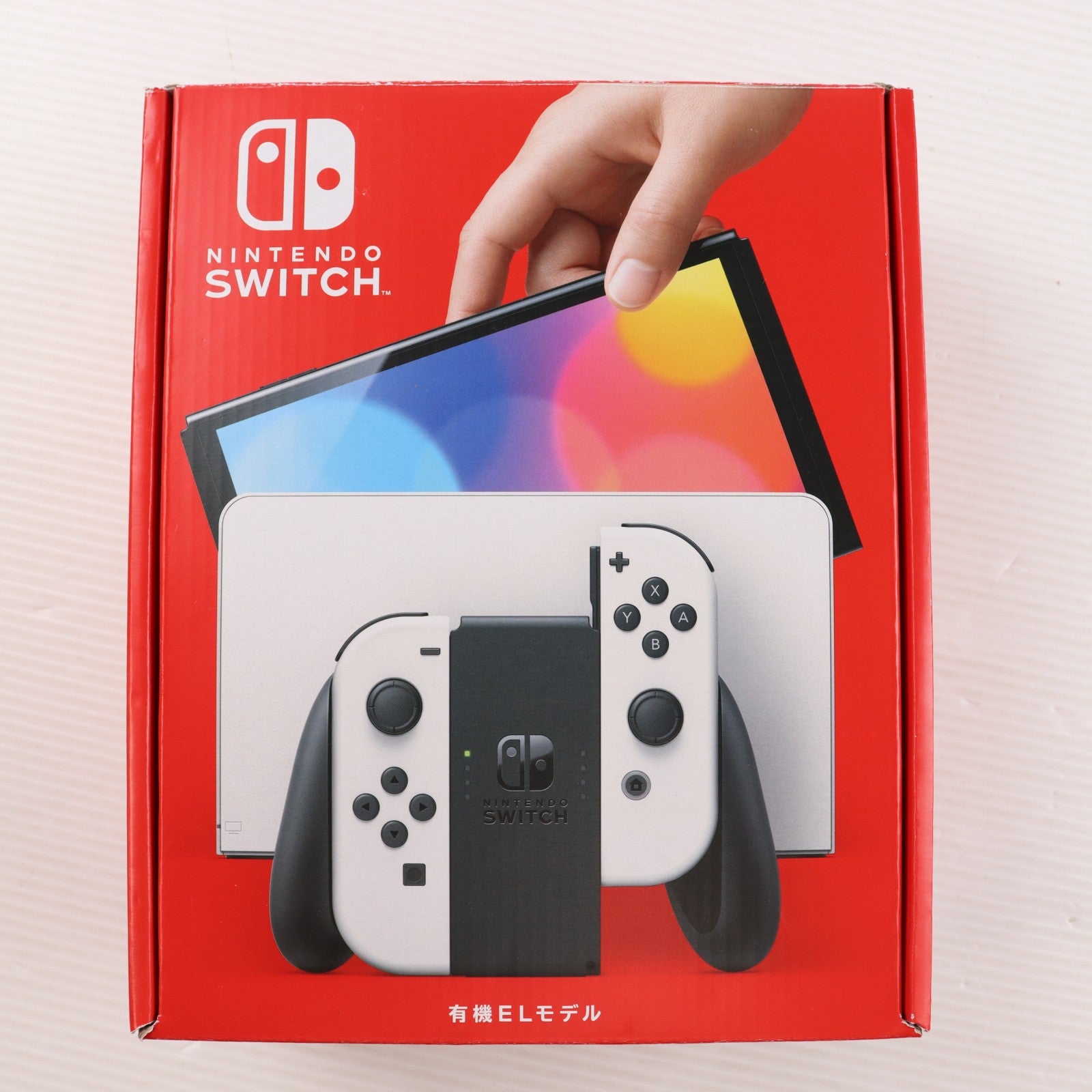 【中古即納】[Switch] (本体) Nintendo Switch(ニンテンドースイッチ) 有機ELモデル Joy-Con(L)/(R) ホワイト 任天堂(HEG-S-KAAAA)(20211008)