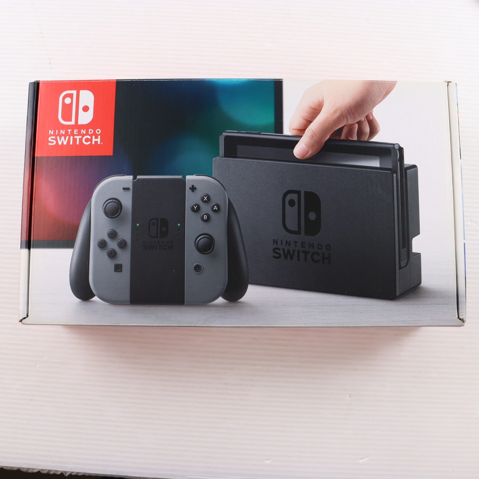 【中古即納】[Switch] (本体) Nintendo Switch(ニンテンドースイッチ) Joy-Con(L)/R グレー 任天堂(HAC-S-KAAAA)(20170303)