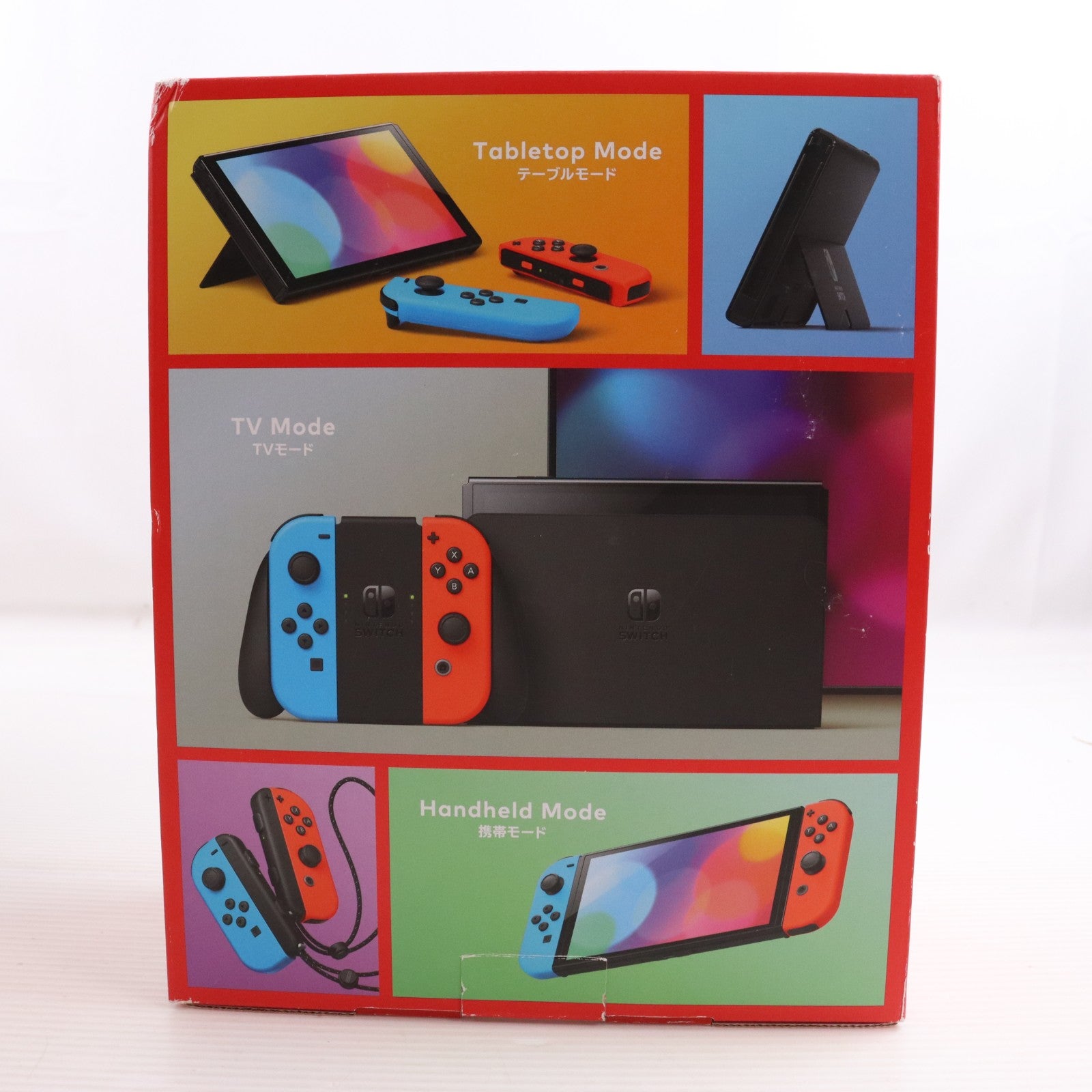 【中古即納】[Switch] (本体)(未使用) Nintendo Switch(有機ELモデル)(ニンテンドースイッチ 有機ELモデル) Joy-Con(L) ネオンブルー/R ネオンレッド 任天堂(HEG-S-KABAA)(20211008)