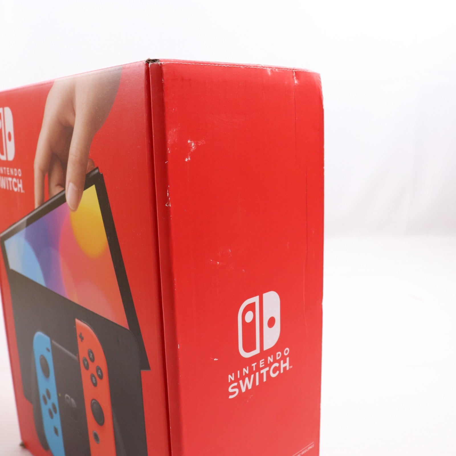【中古即納】[Switch] (本体)(未使用) Nintendo Switch(有機ELモデル)(ニンテンドースイッチ 有機ELモデル) Joy-Con(L) ネオンブルー/R ネオンレッド 任天堂(HEG-S-KABAA)(20211008)