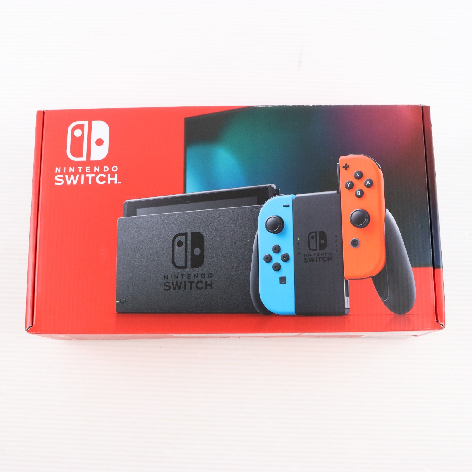 【中古即納】[Switch] (本体) Nintendo Switch(ニンテンドースイッチ) Joy-Con(L) ネオンブルー/(R) ネオンレッド 任天堂(HAD-S-KABAA)(20190830)