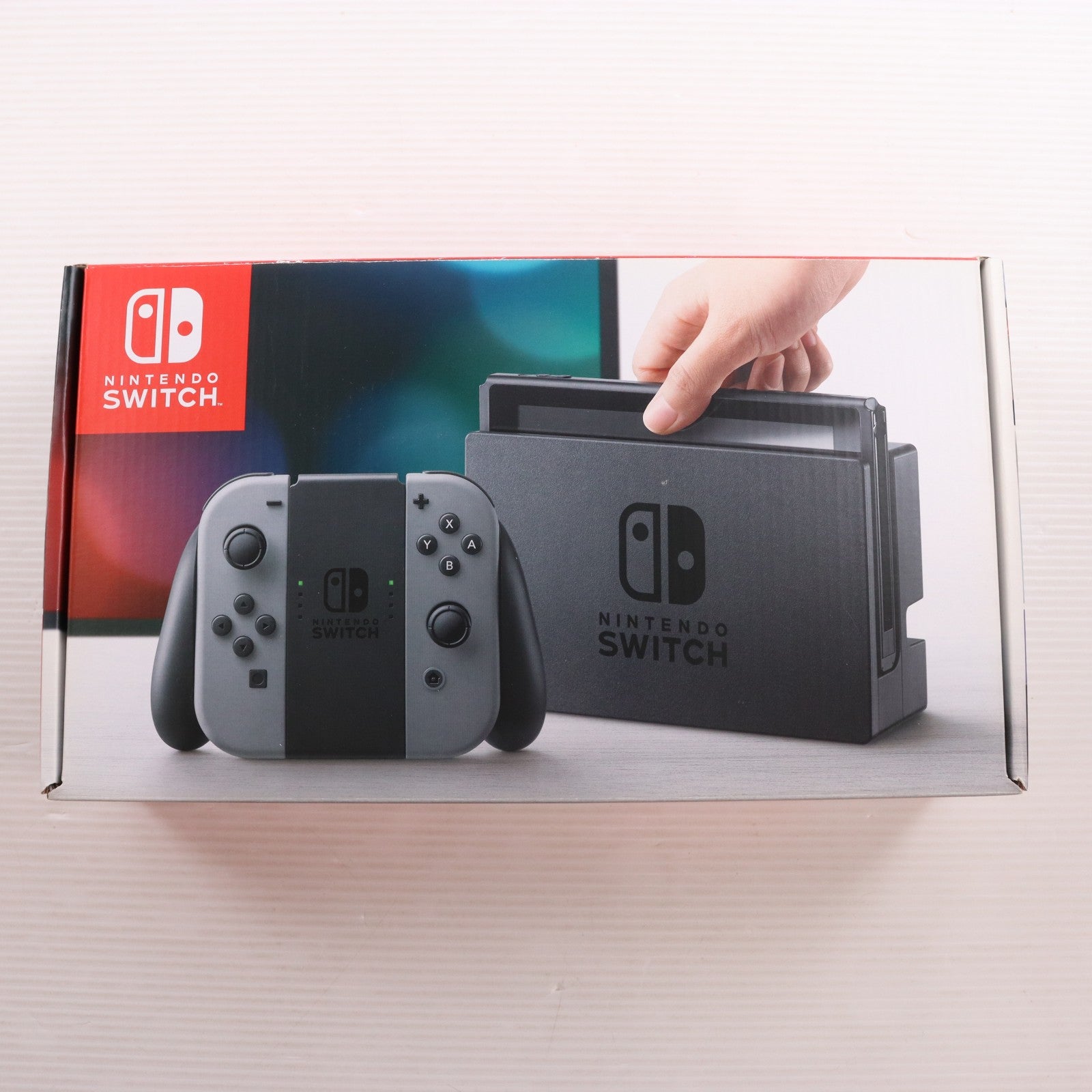 【中古即納】[Switch] (本体) Nintendo Switch(ニンテンドースイッチ) Joy-Con(L)/R グレー 任天堂(HAC-S-KAAAA)(20170303)