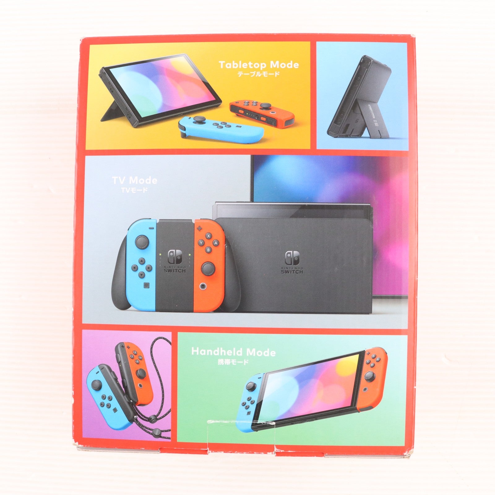 【中古即納】[Switch] (本体)(未使用) Nintendo Switch(有機ELモデル)(ニンテンドースイッチ 有機ELモデル) Joy-Con(L) ネオンブルー/R ネオンレッド 任天堂(HEG-S-KABAA)(20211008)