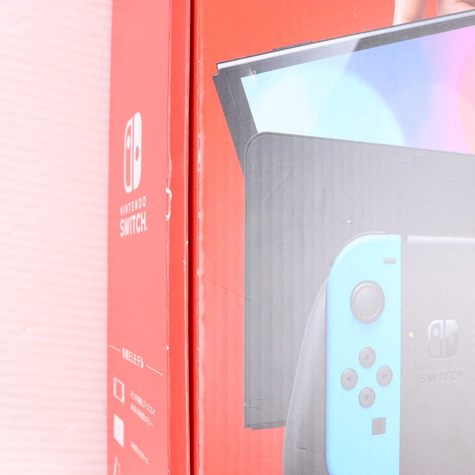 【中古即納】[Switch] (本体)(未使用) Nintendo Switch(有機ELモデル)(ニンテンドースイッチ 有機ELモデル) Joy-Con(L) ネオンブルー/R ネオンレッド 任天堂(HEG-S-KABAA)(20211008)
