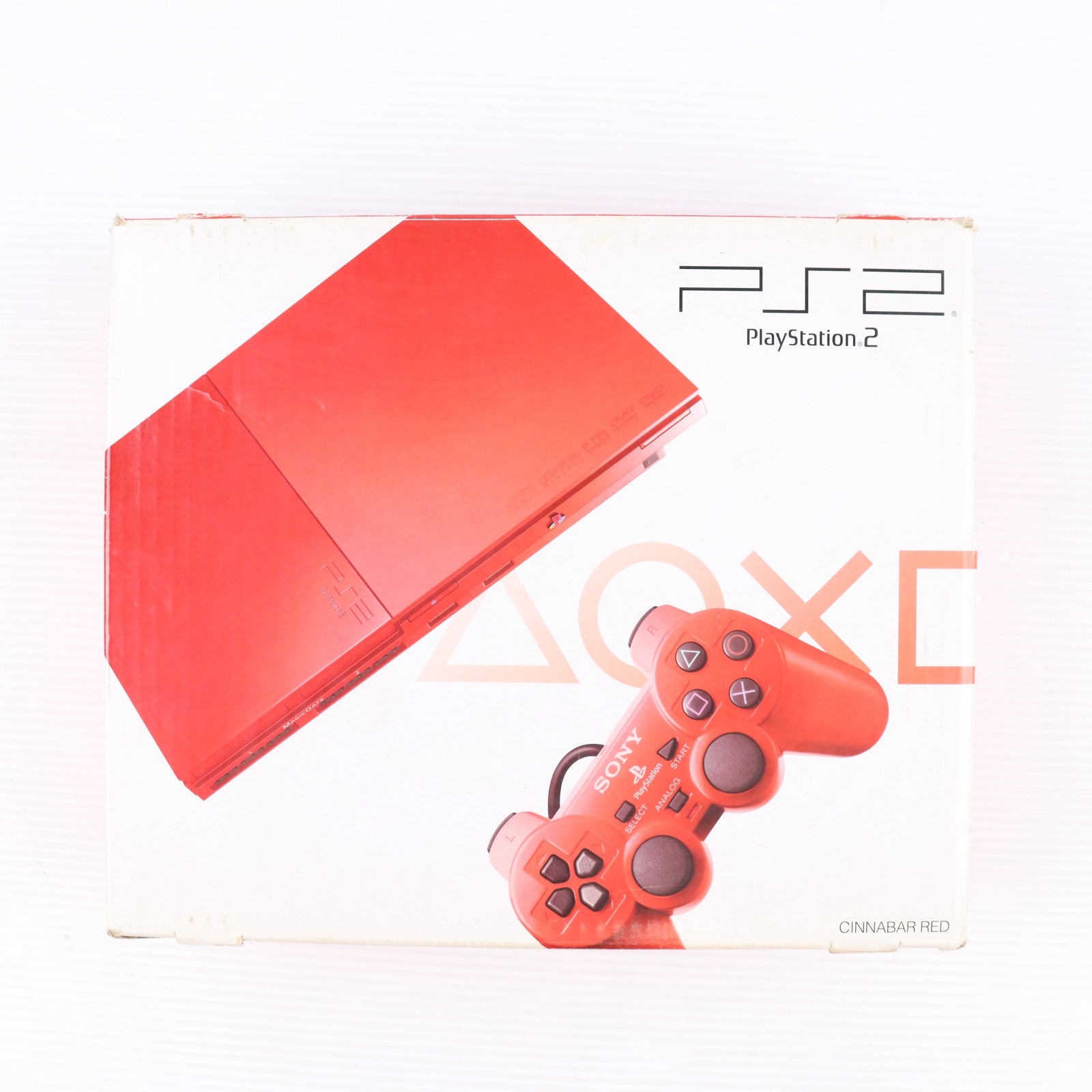 【中古即納】[PS2] (本体) PlayStation 2(プレイステーション2) シナバー・レッド SCE(SCPH-90000CR)(20080703)