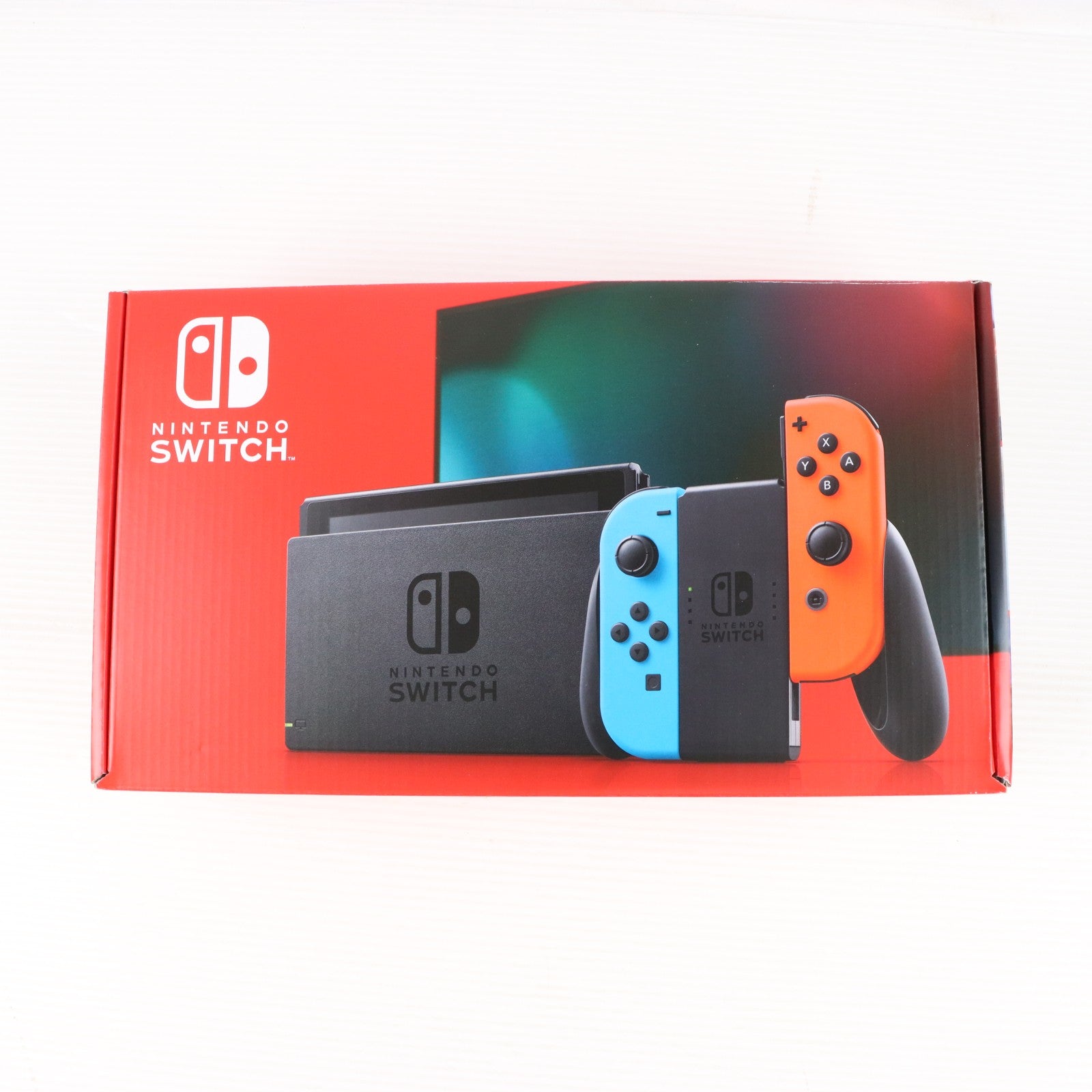 【中古即納】[Switch] (本体) Nintendo Switch(ニンテンドースイッチ) Joy-Con(L) ネオンブルー/(R) ネオンレッド 任天堂(HAD-S-KABAA)(20190830)