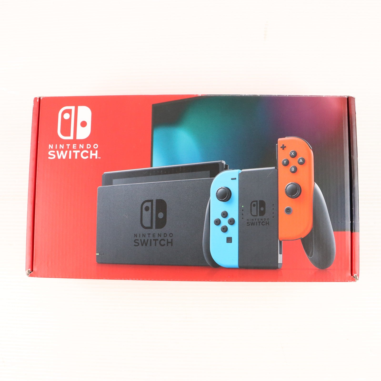 【中古即納】[Switch] (本体) Nintendo Switch(ニンテンドースイッチ) Joy-Con(L) ネオンブルー/(R) ネオンレッド 任天堂(HAD-S-KABAA)(20190830)
