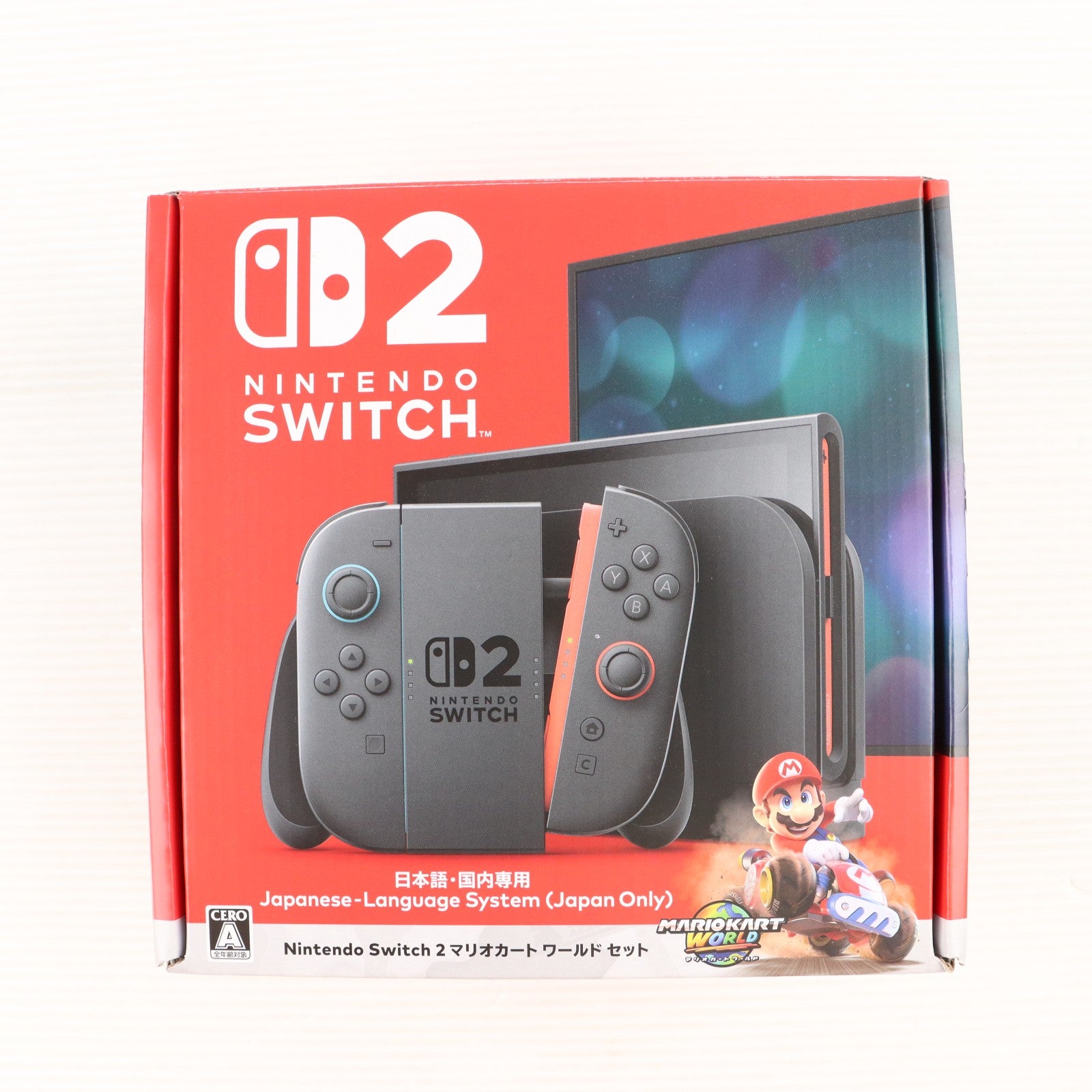 【中古即納】[Switch2] (本体)(ソフト無し) Nintendo Switch 2(ニンテンドースイッチ2)(日本語・国内専用) マリオカート ワールド セット 任天堂(BEE-S-KB6PA)(20250605)