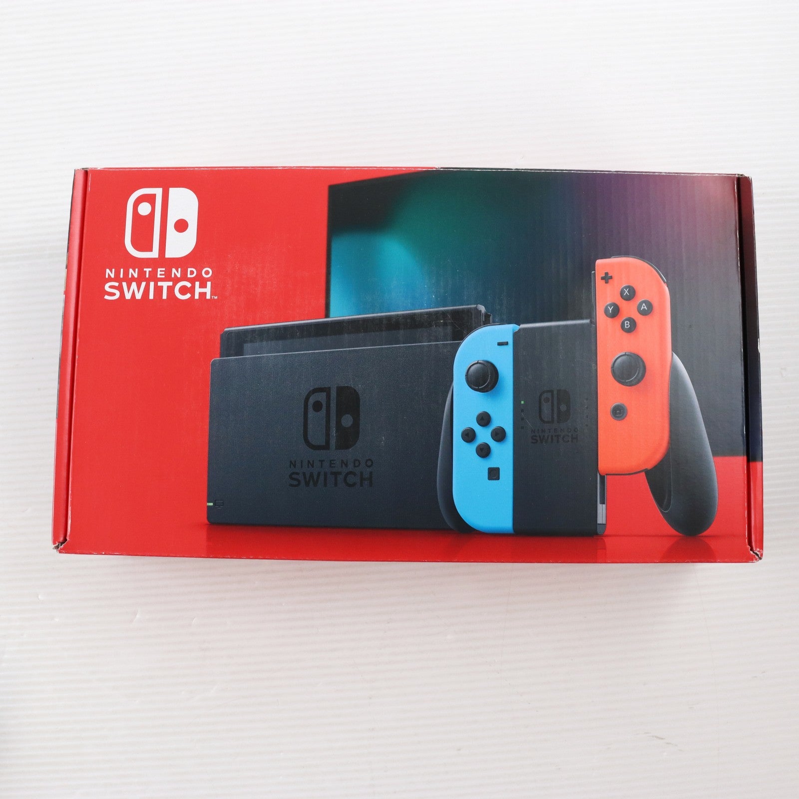 【中古即納】[Switch] (本体) Nintendo Switch(ニンテンドースイッチ) Joy-Con(L) ネオンブルー/R ネオンレッド 任天堂(HAD-S-KABAH)(20190830)