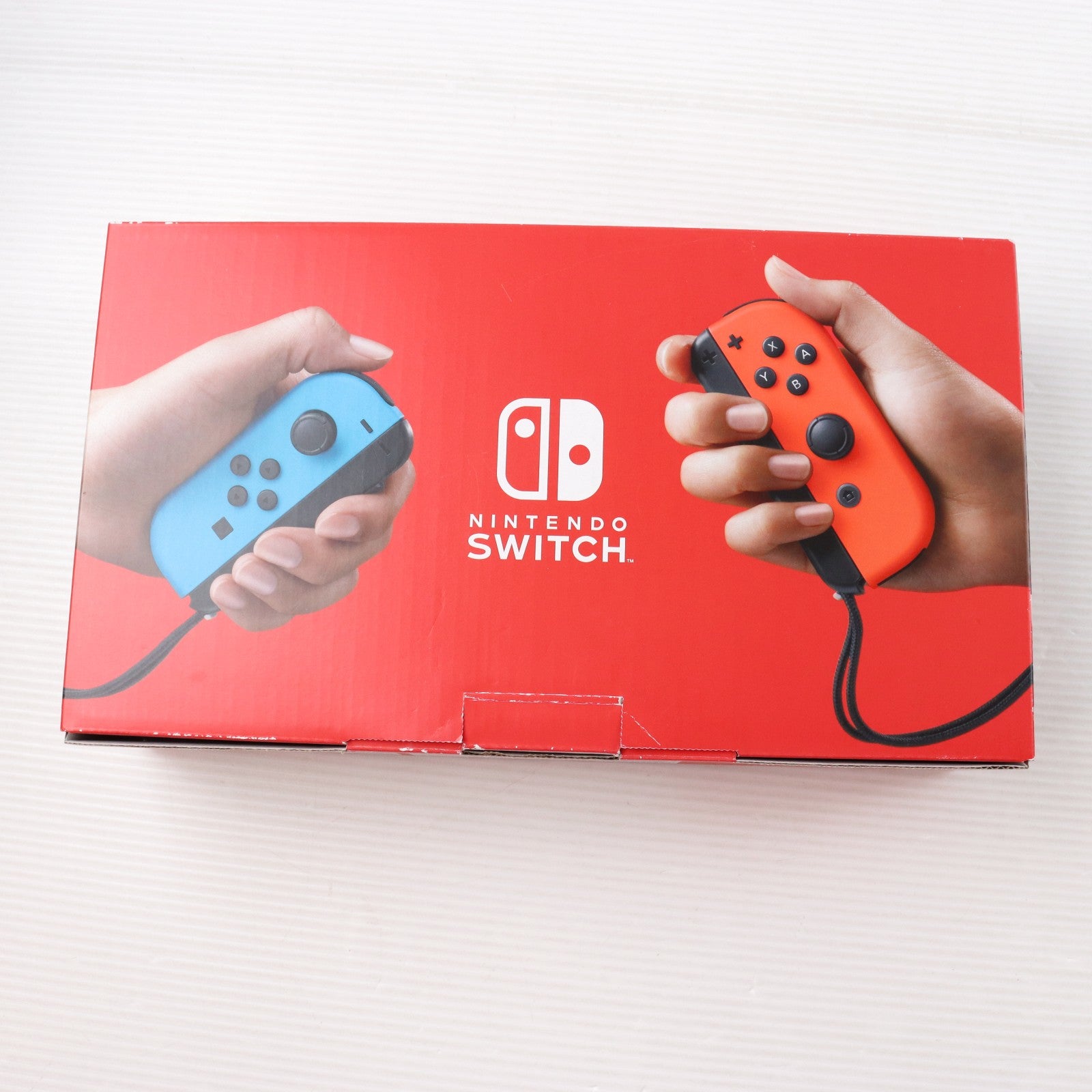 【中古即納】[Switch] (本体) Nintendo Switch(ニンテンドースイッチ) Joy-Con(L) ネオンブルー/R ネオンレッド 任天堂(HAD-S-KABAH)(20190830)