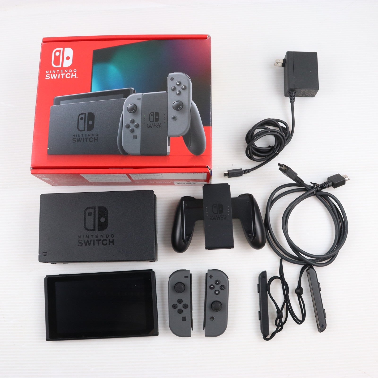 【中古即納】[Switch] (本体) Nintendo Switch(ニンテンドースイッチ) Joy-Con(L)/(R) グレー 任天堂(HAD-S-KAAAH)(20230412)