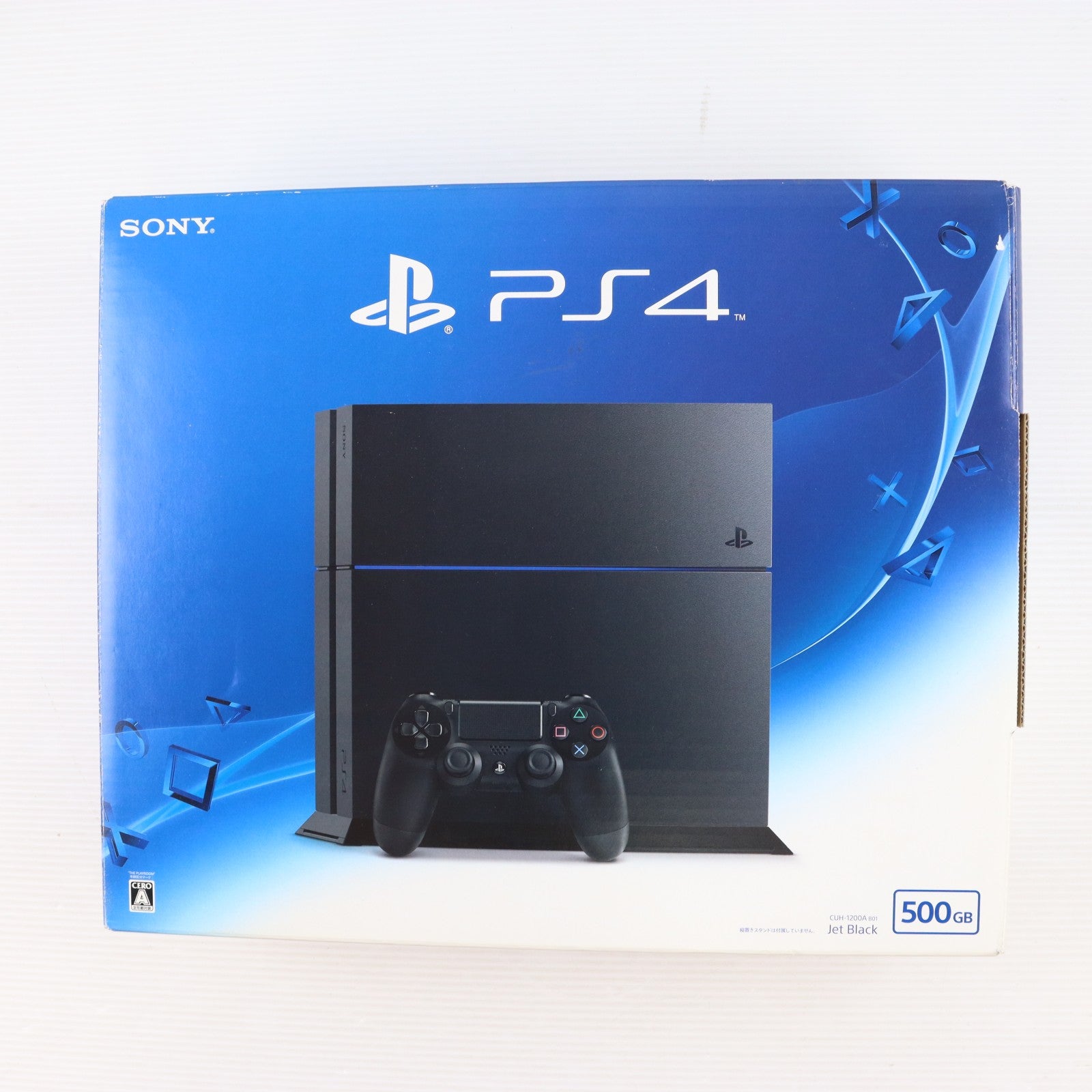 【中古即納】[PS4] (本体) PlayStation 4(プレイステーション4) ジェット・ブラック HDD500GB SCE(CUH-1200AB01)(20150625)