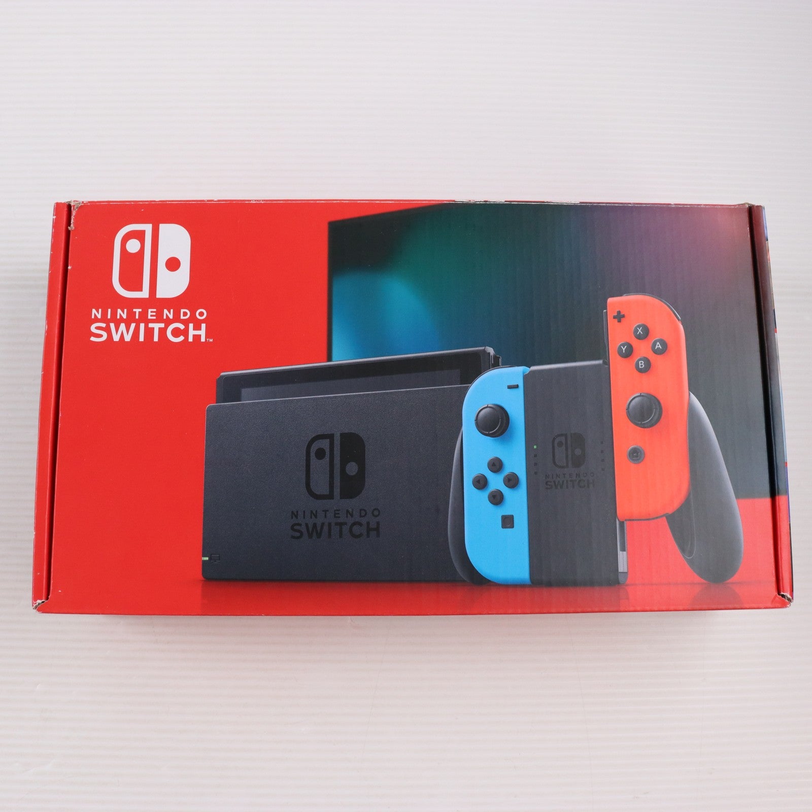 【中古即納】[Switch] (本体) Nintendo Switch(ニンテンドースイッチ) Joy-Con(L) ネオンブルー/R ネオンレッド 任天堂(HAD-S-KABAH)(20190830)