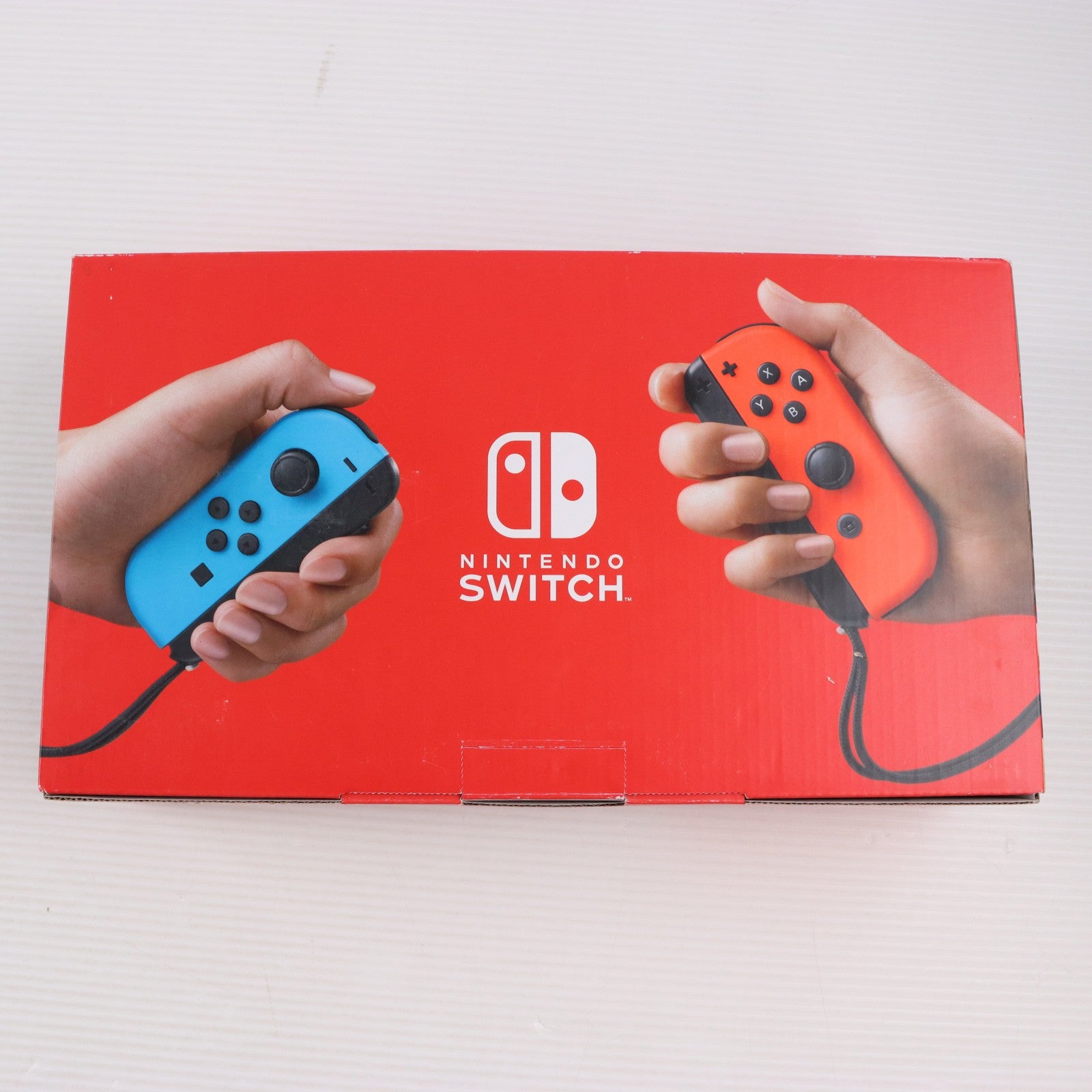 【中古即納】[Switch] (本体) Nintendo Switch(ニンテンドースイッチ) Joy-Con(L) ネオンブルー/R ネオンレッド 任天堂(HAD-S-KABAH)(20190830)