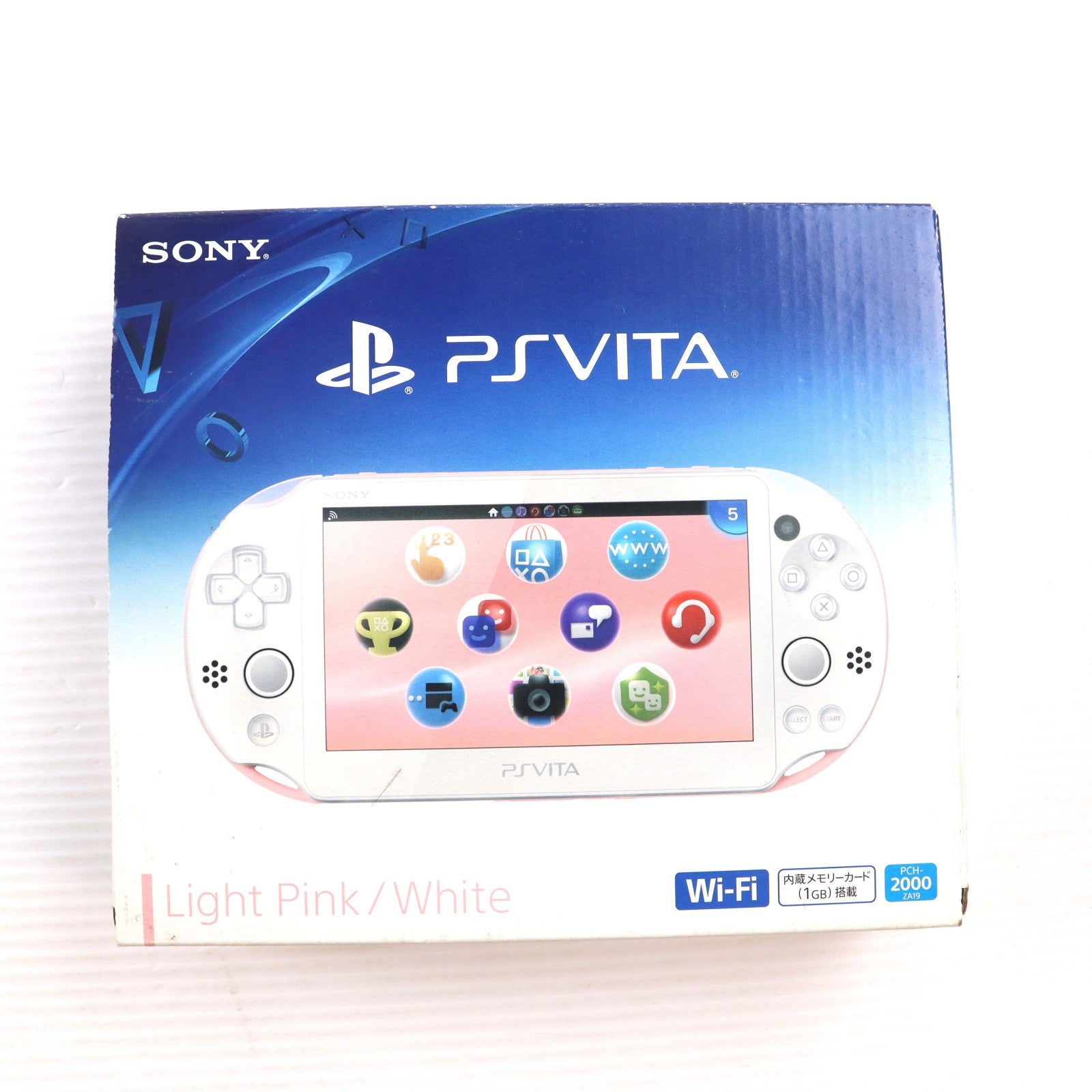 【中古即納】[PSVita] (本体) PlayStation Vita(プレイステーション ヴィータ) Wi-Fiモデル ライトピンク/ホワイト SCE(PCH-2000ZA19)(20141113)