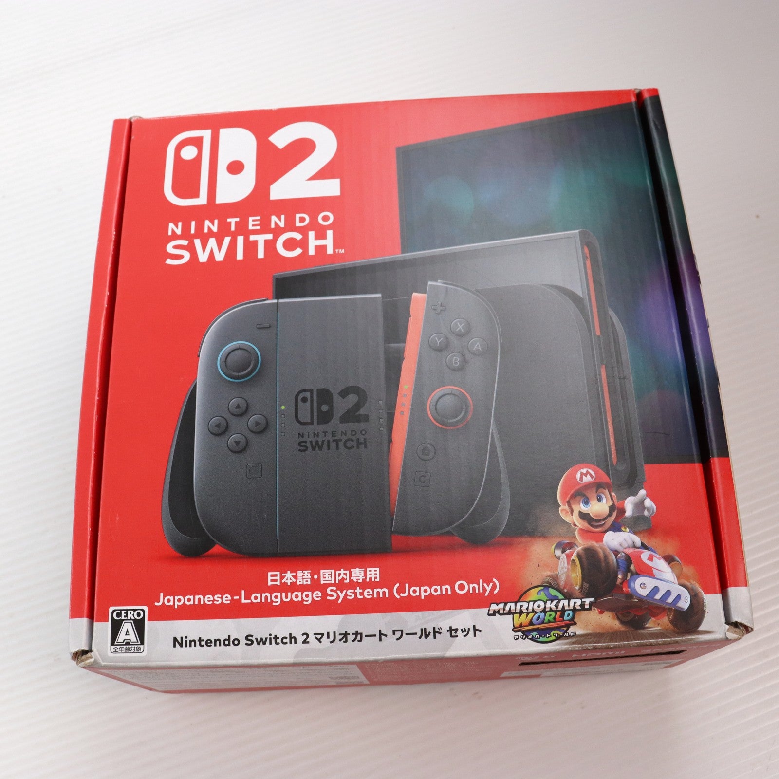 【中古即納】[Switch2] (本体)(ソフト無し) Nintendo Switch 2(ニンテンドースイッチ2)(日本語・国内専用) マリオカート ワールド セット 任天堂(BEE-S-KB6PA)(20250605)