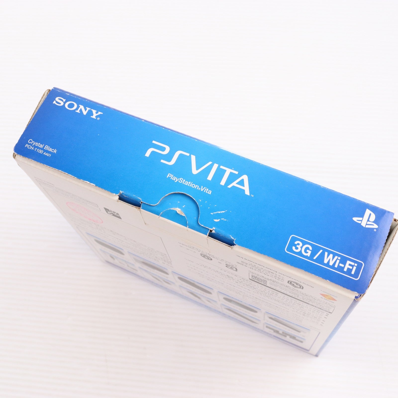 【中古即納】[PSVita] (本体) PlayStation Vita(プレイステーション ヴィータ) 3G/Wi-Fiモデル クリスタル・ブラック(初回限定版) SCE(PCH-1100AA01)(20111217)