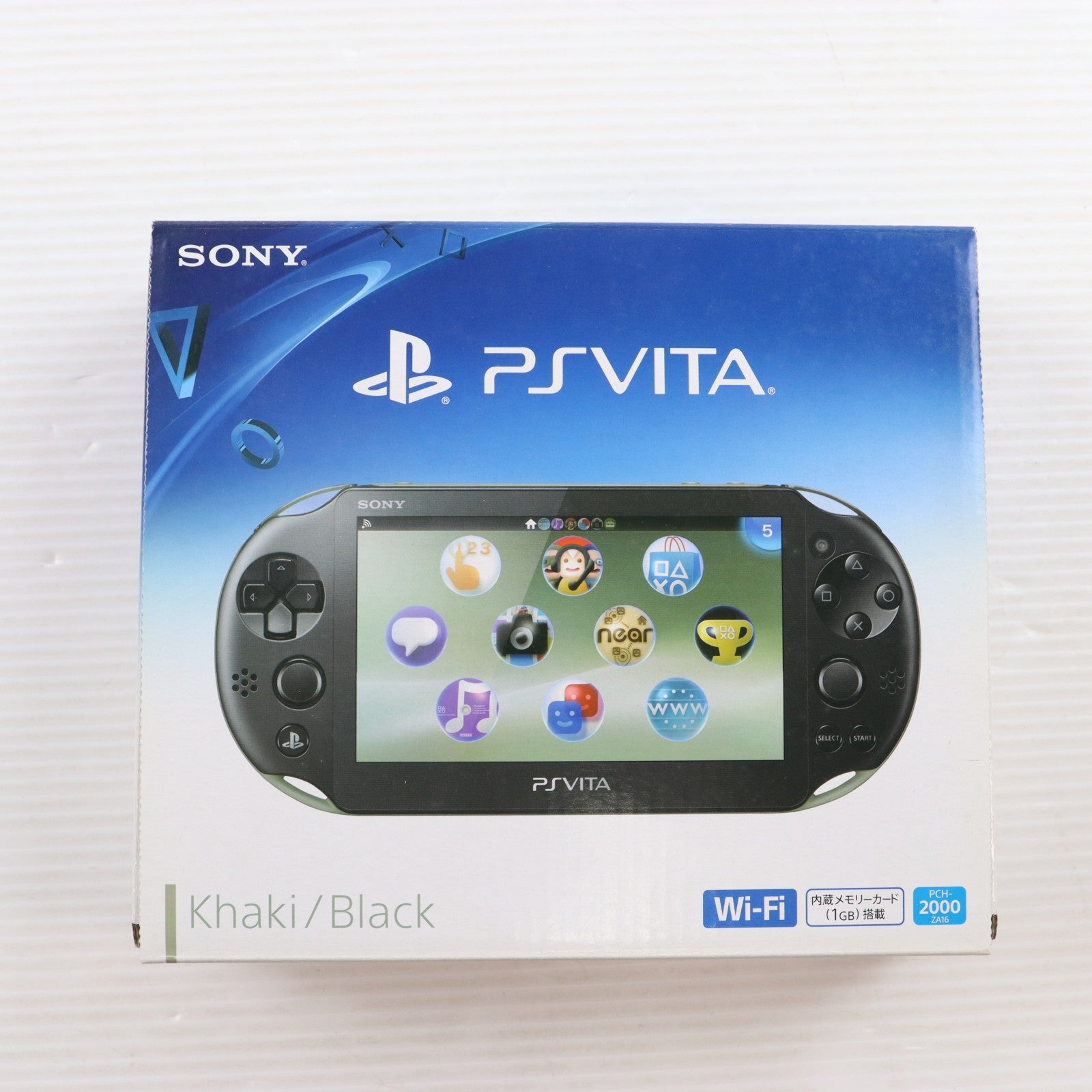 【中古即納】[PSVita] (本体) PlayStation Vita(プレイステーション ヴィータ) Wi-Fiモデル カーキ/ブラック SCE(PCH-2000ZA16)(20131010)