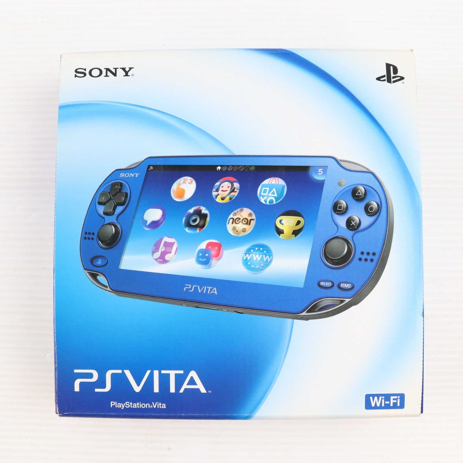 【中古即納】[PSVita] (本体) PlayStation Vita(プレイステーション ヴィータ) Wi-Fiモデル サファイア・ブルー SCE(PCH-1000ZA04)(20121115)
