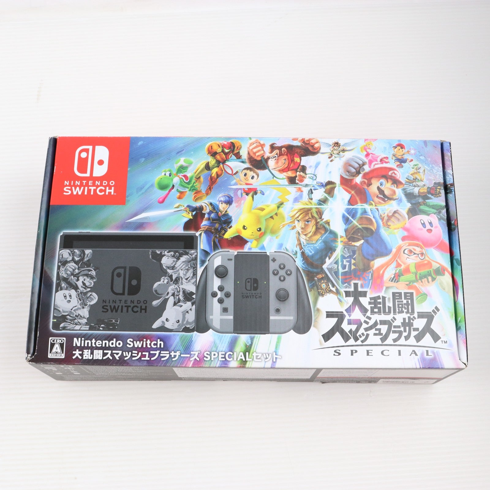 【中古即納】[Switch] (本体) Nintendo Switch(ニンテンドースイッチ) 大乱闘スマッシュブラザーズ SPECIALセット(スペシャルセット) 任天堂(HAC-S-KAELJ)(20181116)