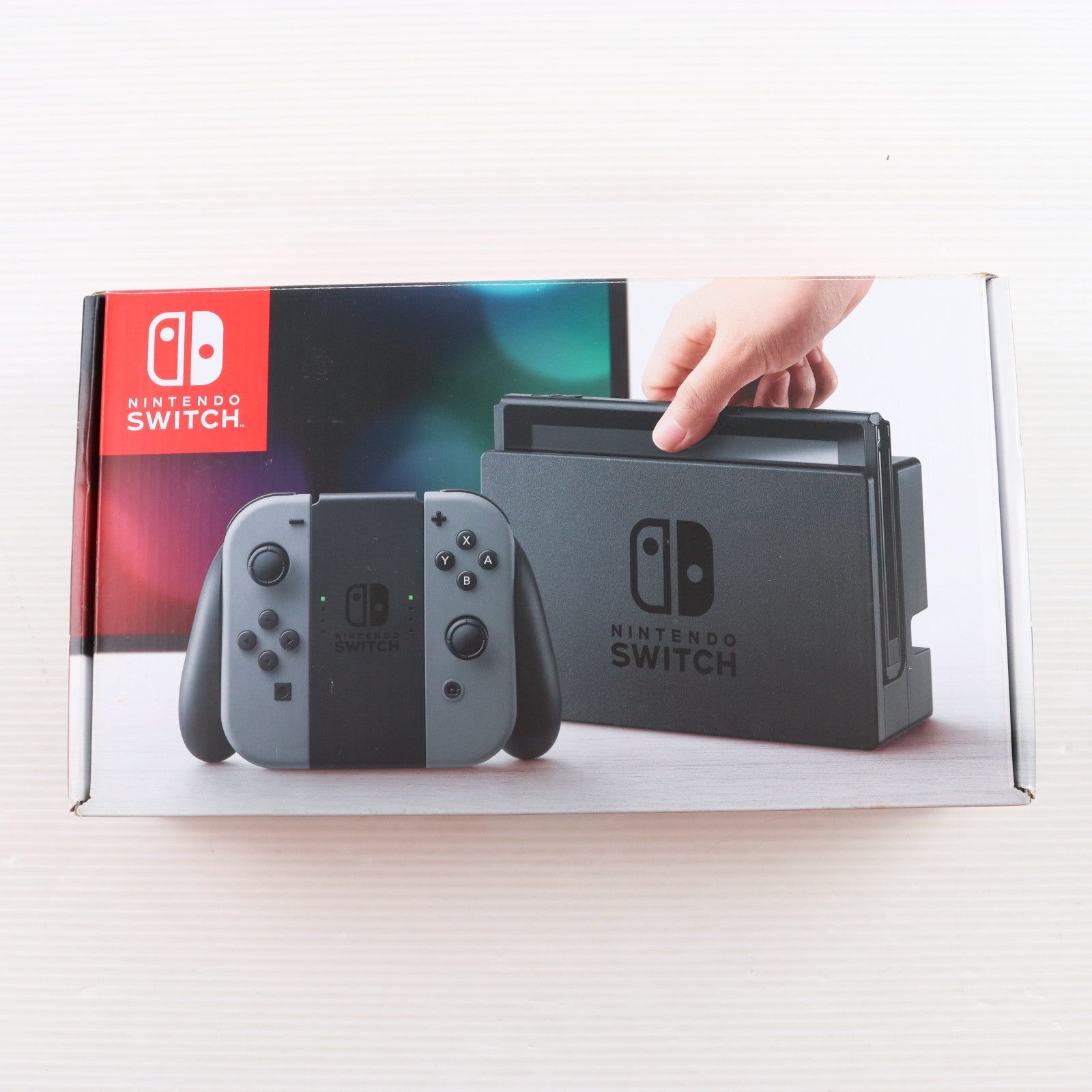 【中古即納】[Switch] (本体) Nintendo Switch(ニンテンドースイッチ) Joy-Con(L)/R グレー 任天堂(HAC-S-KAAAA)(20170303)