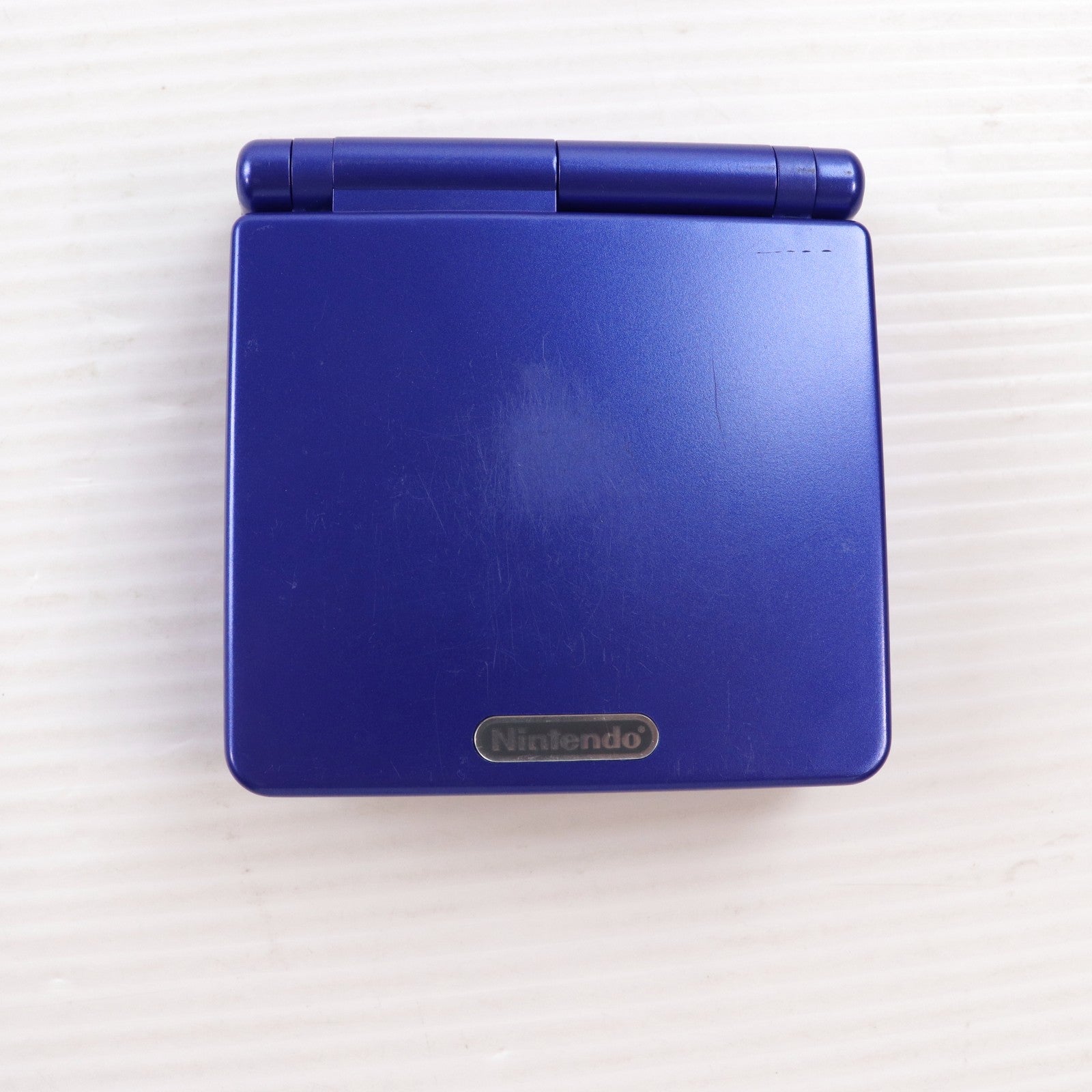 【中古即納】[GBA] (本体) GAMEBOY ADVANCE SP(ゲームボーイアドバンスSP) アズライトブルー 任天堂(AGS-S-ZBA)(20030214)