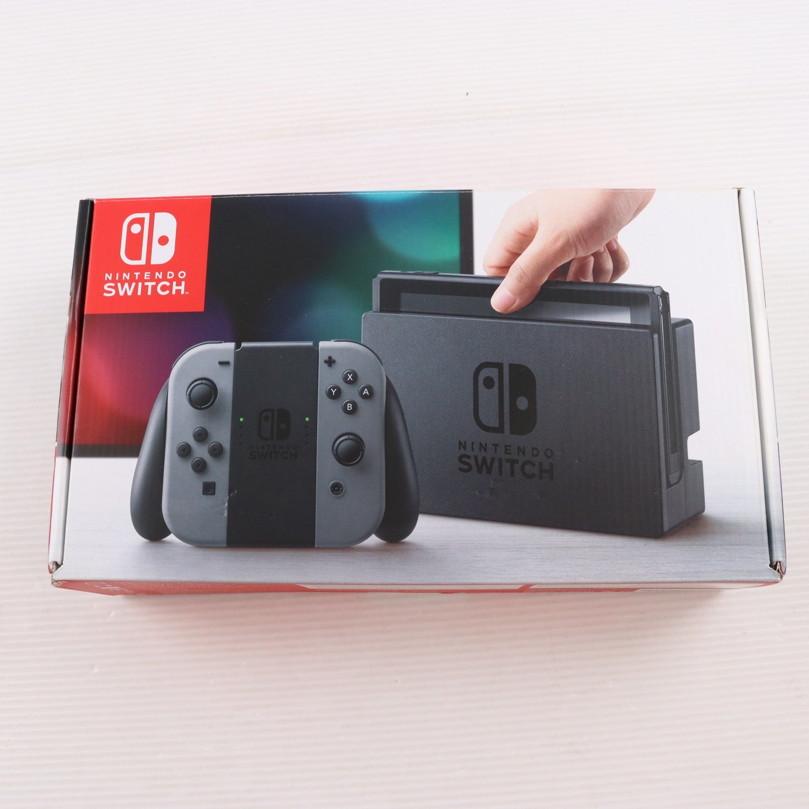 【中古即納】[Switch] (本体) Nintendo Switch(ニンテンドースイッチ) Joy-Con(L)/R グレー 任天堂(HAC-S-KAAAA)(20170303)