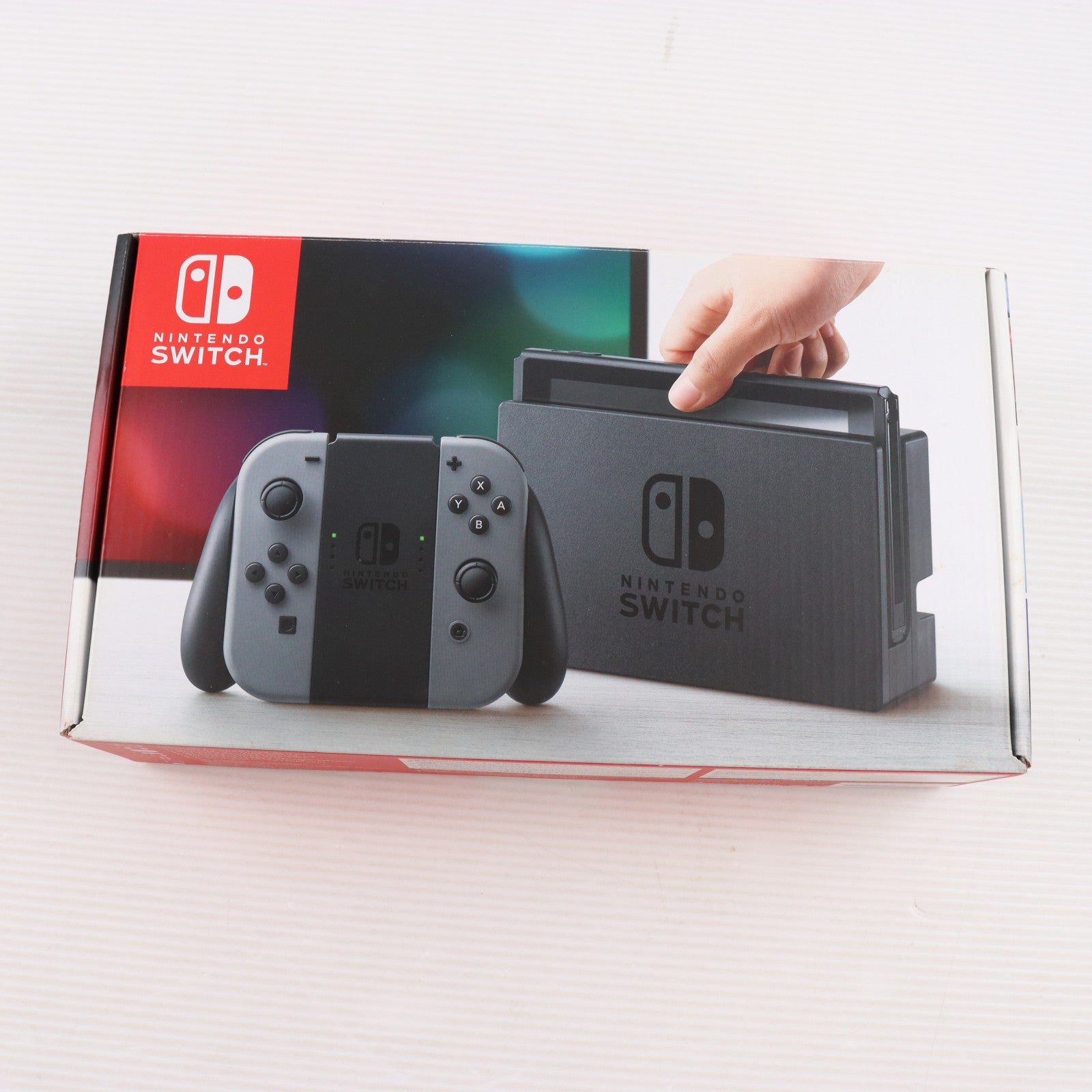 【中古即納】[Switch] (本体) Nintendo Switch(ニンテンドースイッチ) Joy-Con(L)/R グレー 任天堂(HAC-S-KAAAA)(20170303)