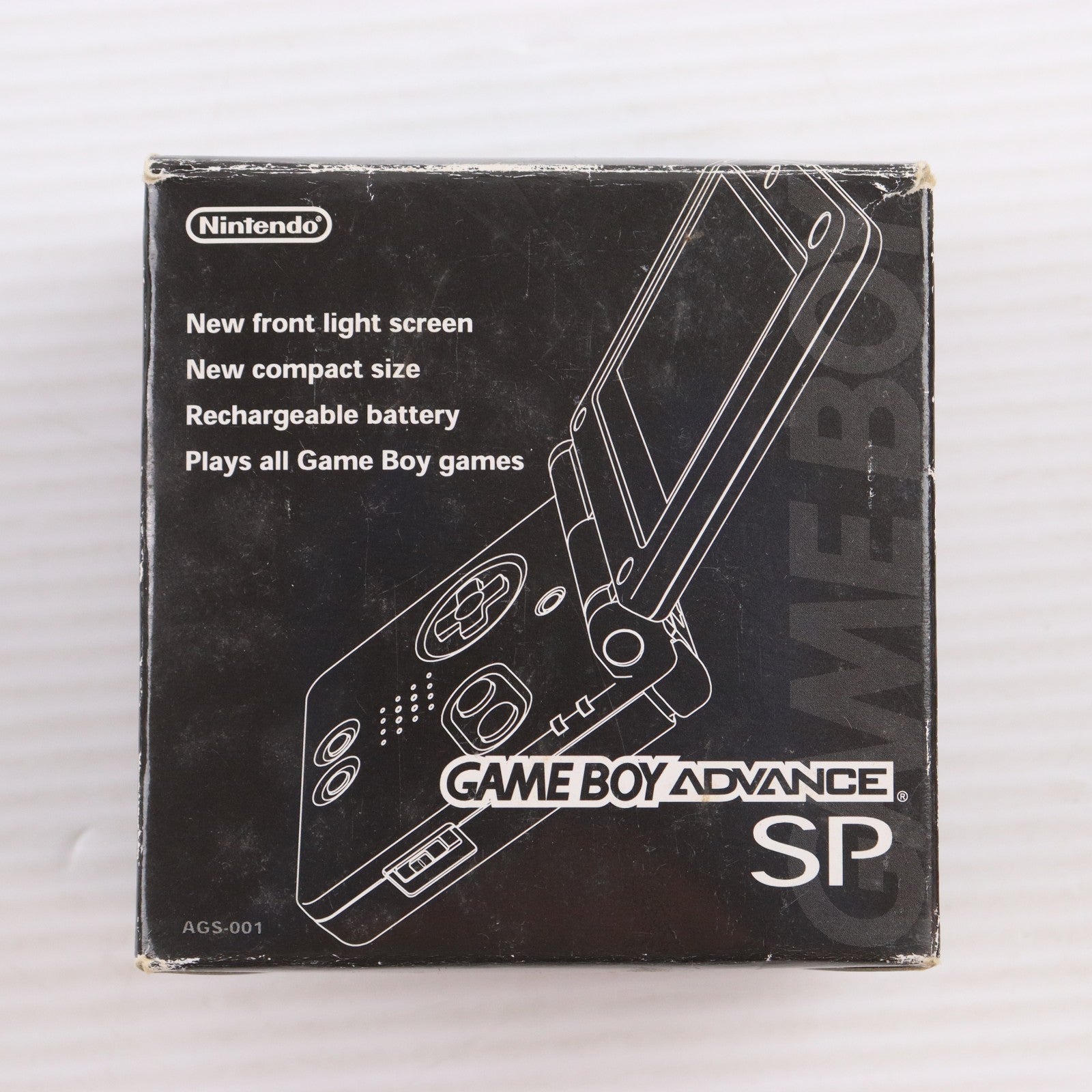 【中古即納】[GBA] (本体) GAMEBOY ADVANCE SP(ゲームボーイアドバンスSP) オニキスブラック 任天堂(AGS-S-ZKA)(20030214)