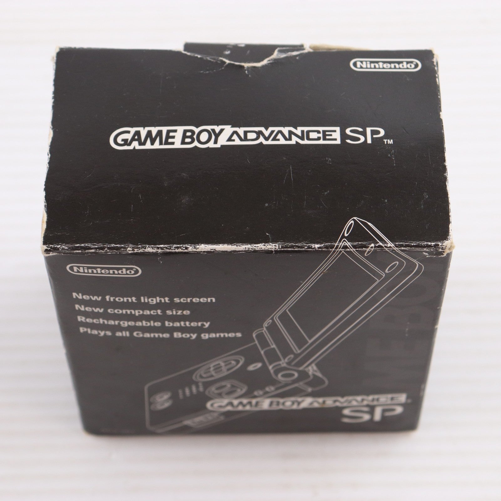 【中古即納】[GBA] (本体) GAMEBOY ADVANCE SP(ゲームボーイアドバンスSP) オニキスブラック 任天堂(AGS-S-ZKA)(20030214)