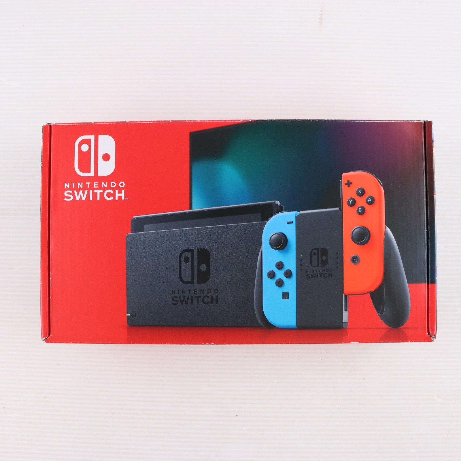 【中古即納】[Switch] (本体) Nintendo Switch(ニンテンドースイッチ) Joy-Con(L) ネオンブルー/(R) ネオンレッド 任天堂(HAD-S-KABAA)(20190830)