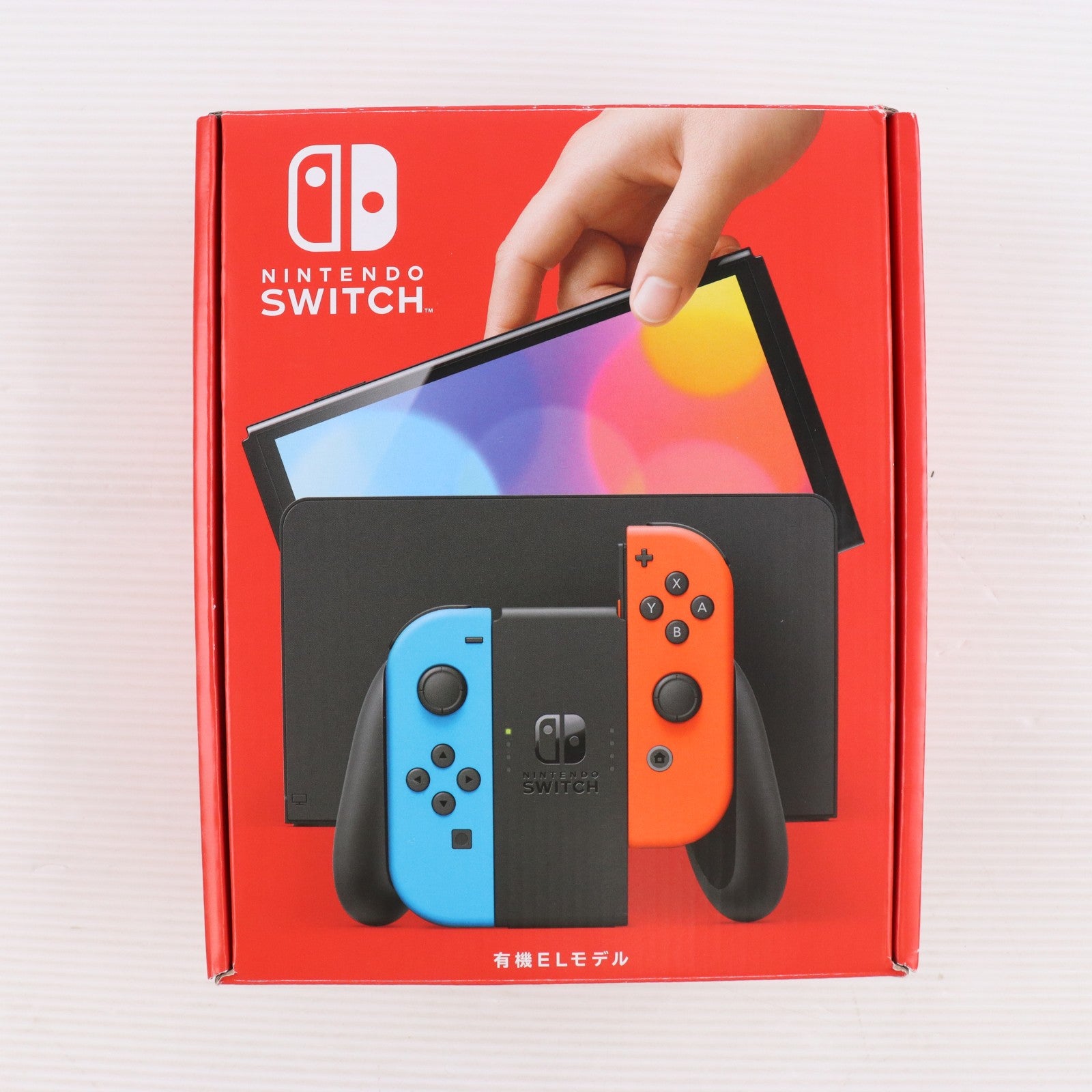 【中古即納】[Switch] (本体) Nintendo Switch(ニンテンドースイッチ) 有機ELモデル Joy-Con(L) ネオンブルー/R ネオンレッド 任天堂(HEG-S-KABAA)(20211008)