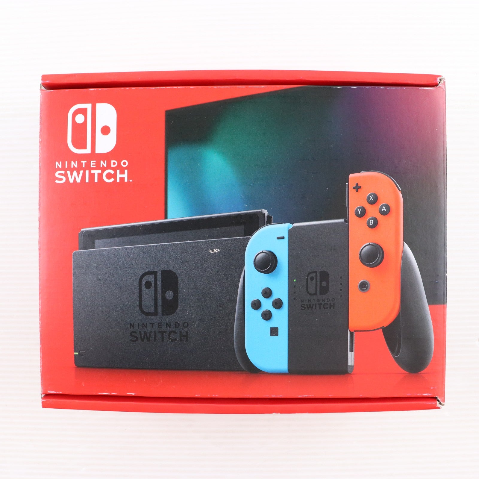 【中古即納】[Switch] (本体) Nintendo Switch(ニンテンドースイッチ) Joy-Con(L) ネオンブルー/R ネオンレッド 任天堂(HAD-S-KABAH)(20190830)