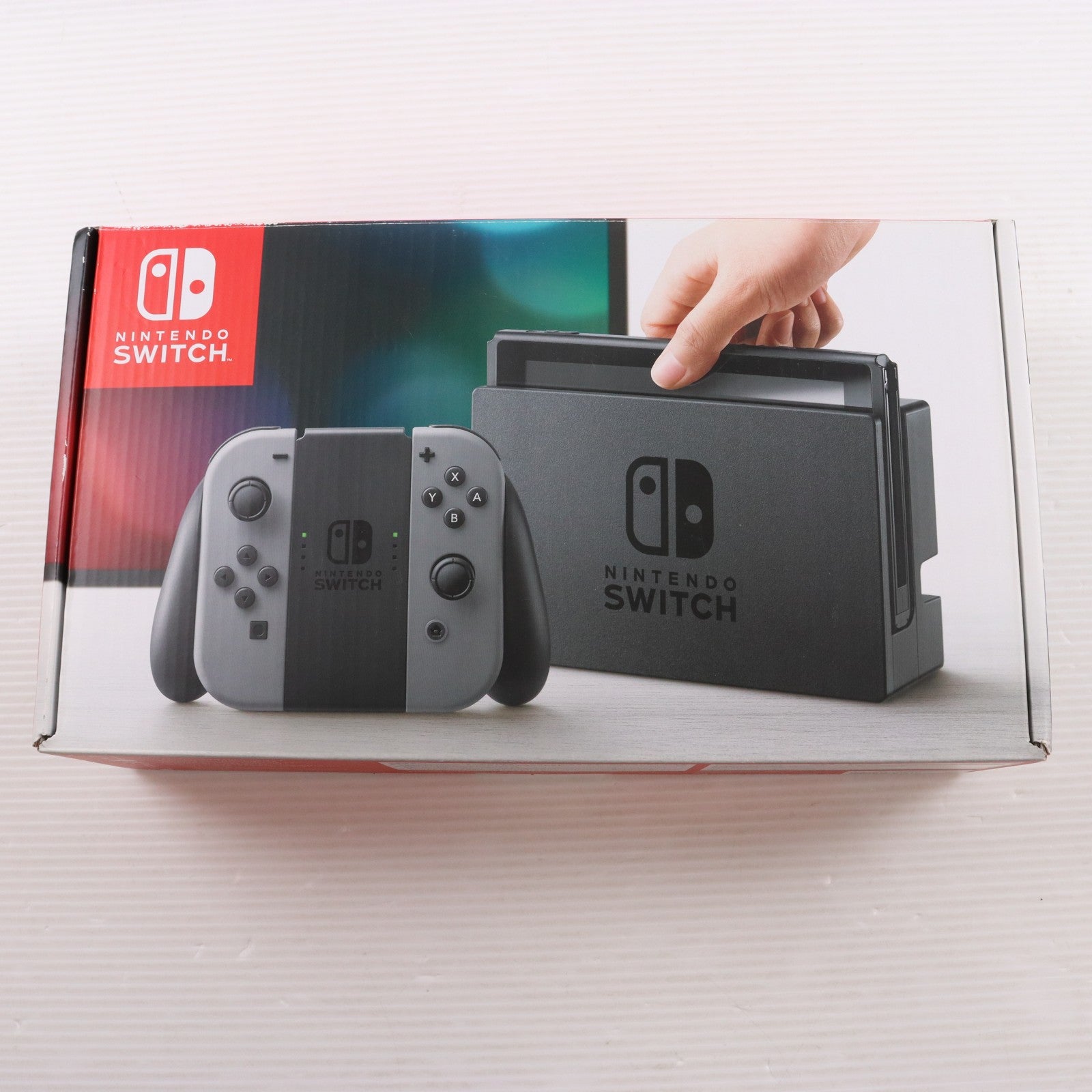 【中古即納】[Switch] (本体) Nintendo Switch(ニンテンドースイッチ) Joy-Con(L)/R グレー 任天堂(HAC-S-KAAAA)(20170303)