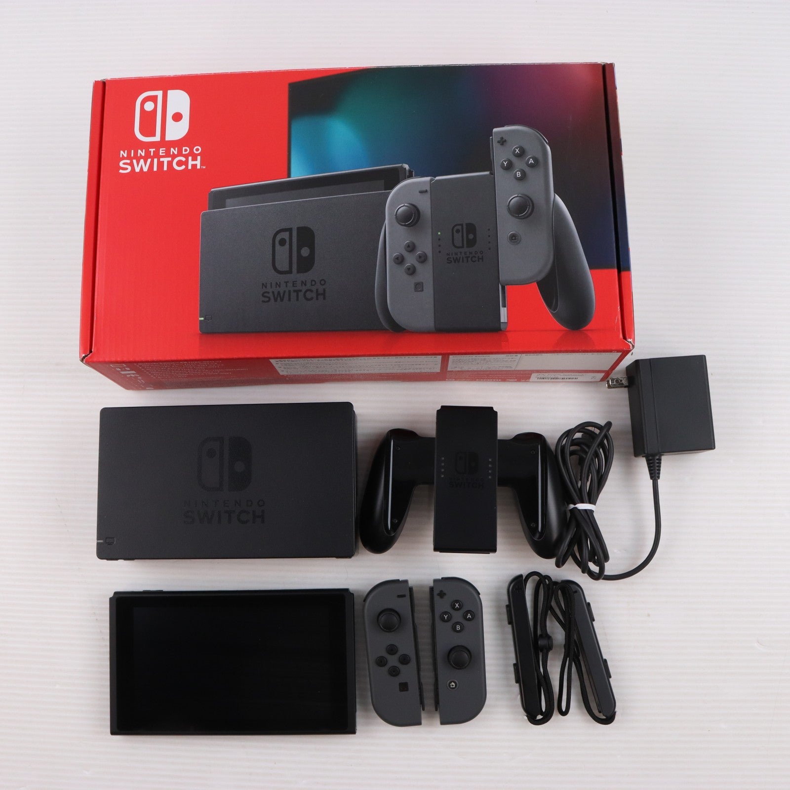 【中古即納】[Switch] (本体) Nintendo Switch(ニンテンドースイッチ) Joy-Con(L)/R グレー 任天堂(HAD-S-KAAAA)(20190830)