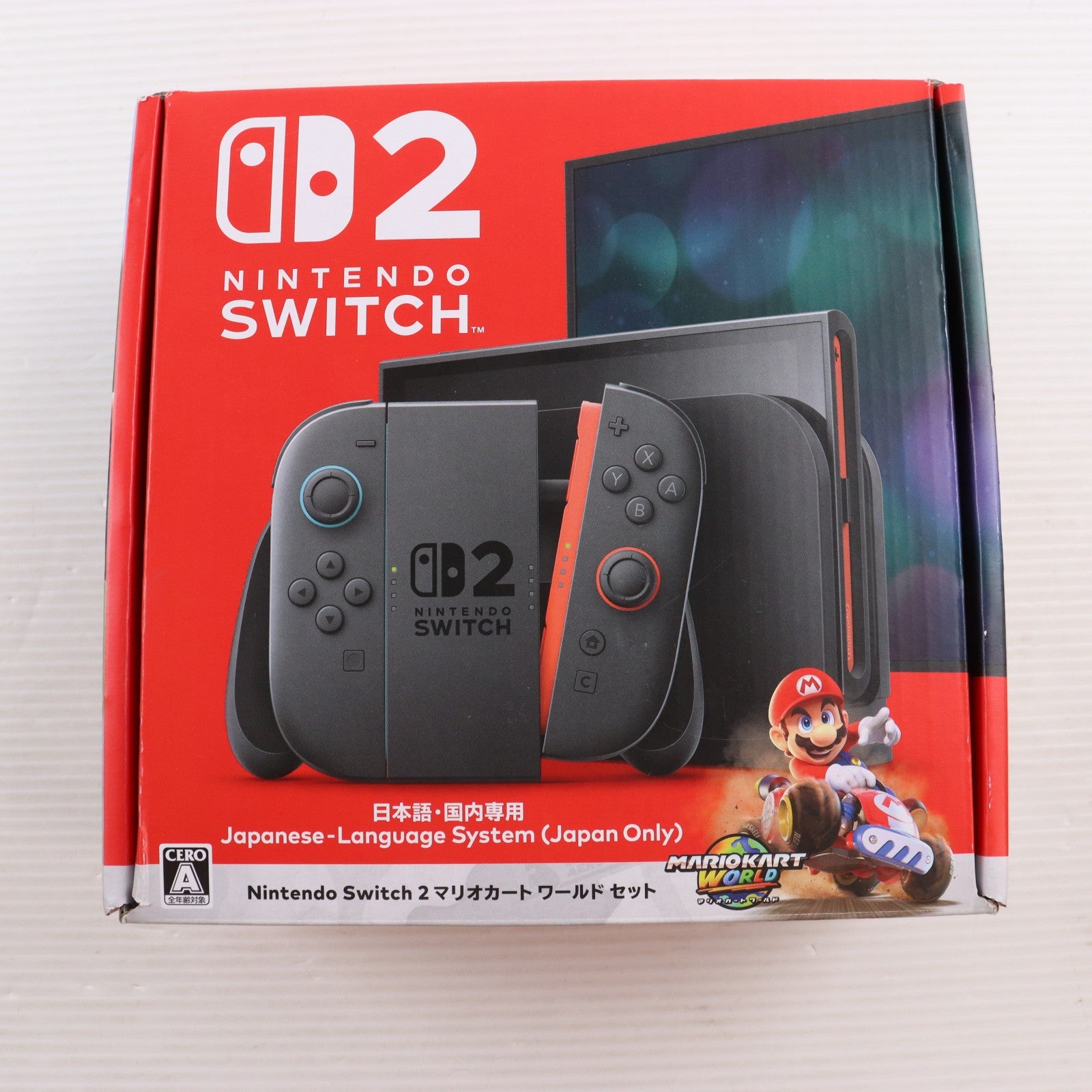 【中古即納】[Switch2] (本体)(ソフト無し) Nintendo Switch 2(ニンテンドースイッチ2)(日本語・国内専用) マリオカート ワールド セット 任天堂(BEE-S-KB6PA)(20250605)