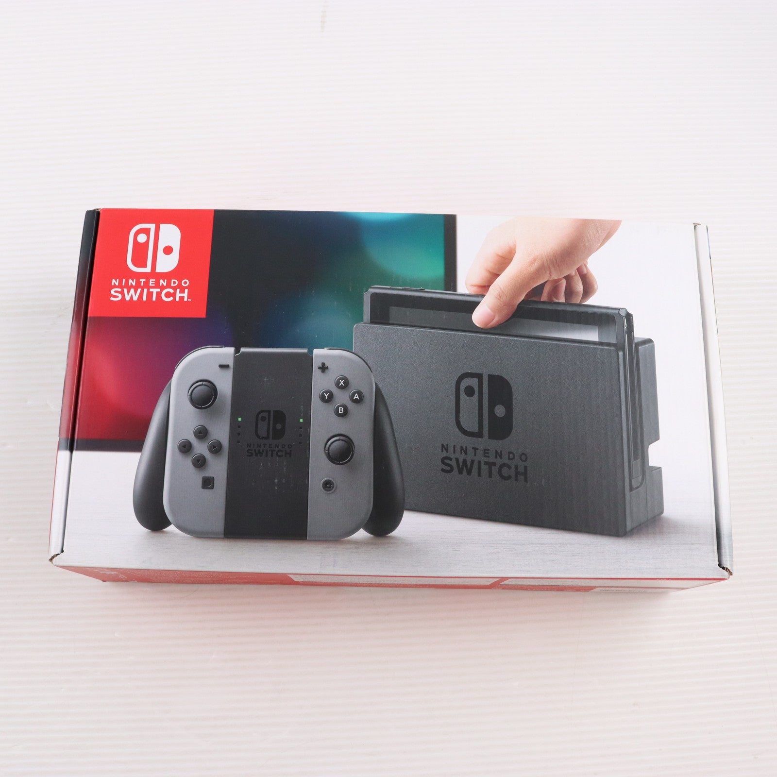 【中古即納】[Switch] (本体) Nintendo Switch(ニンテンドースイッチ) Joy-Con(L)/R グレー 任天堂(HAC-S-KAAAA)(20170303)